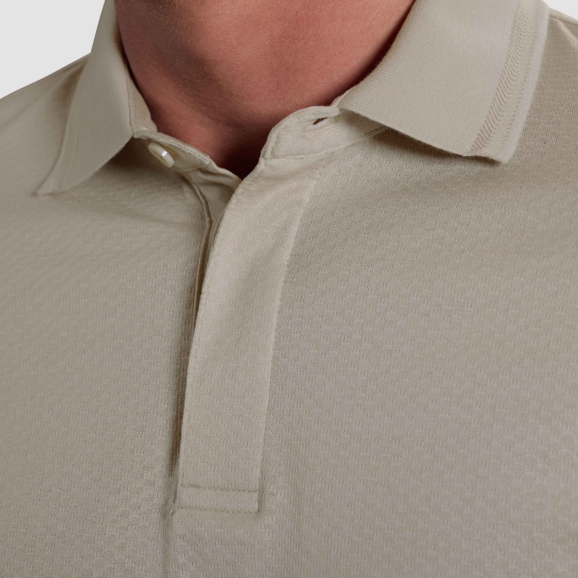 Textured Basketweave Polo
