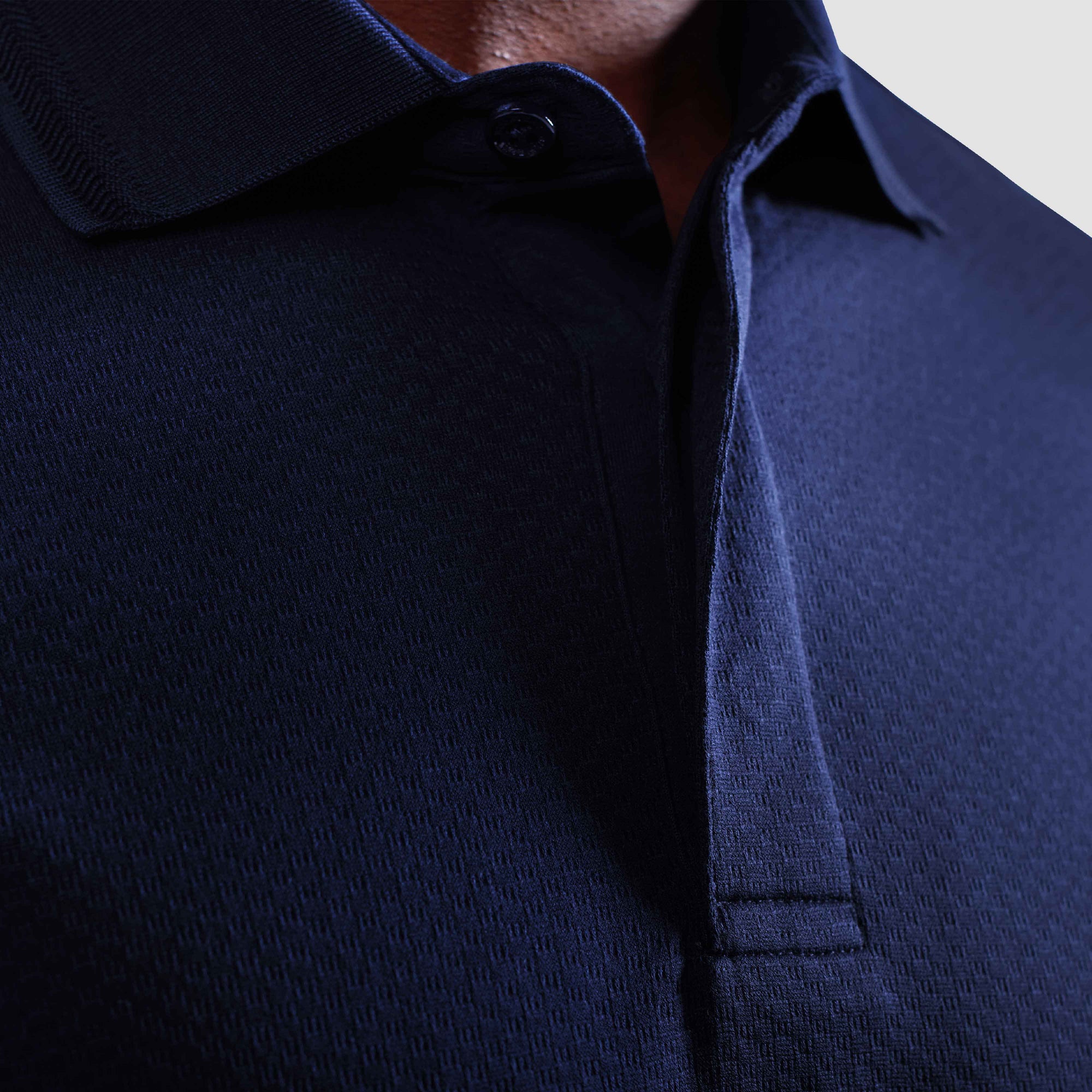 Textured Basketweave Polo