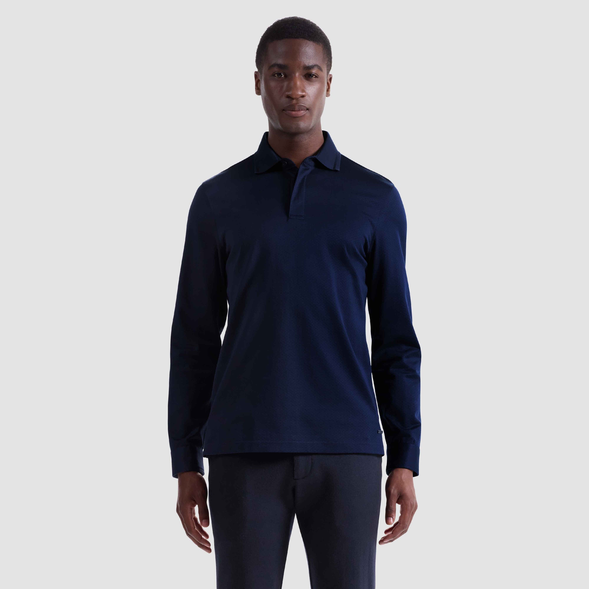 Textured Basketweave Polo