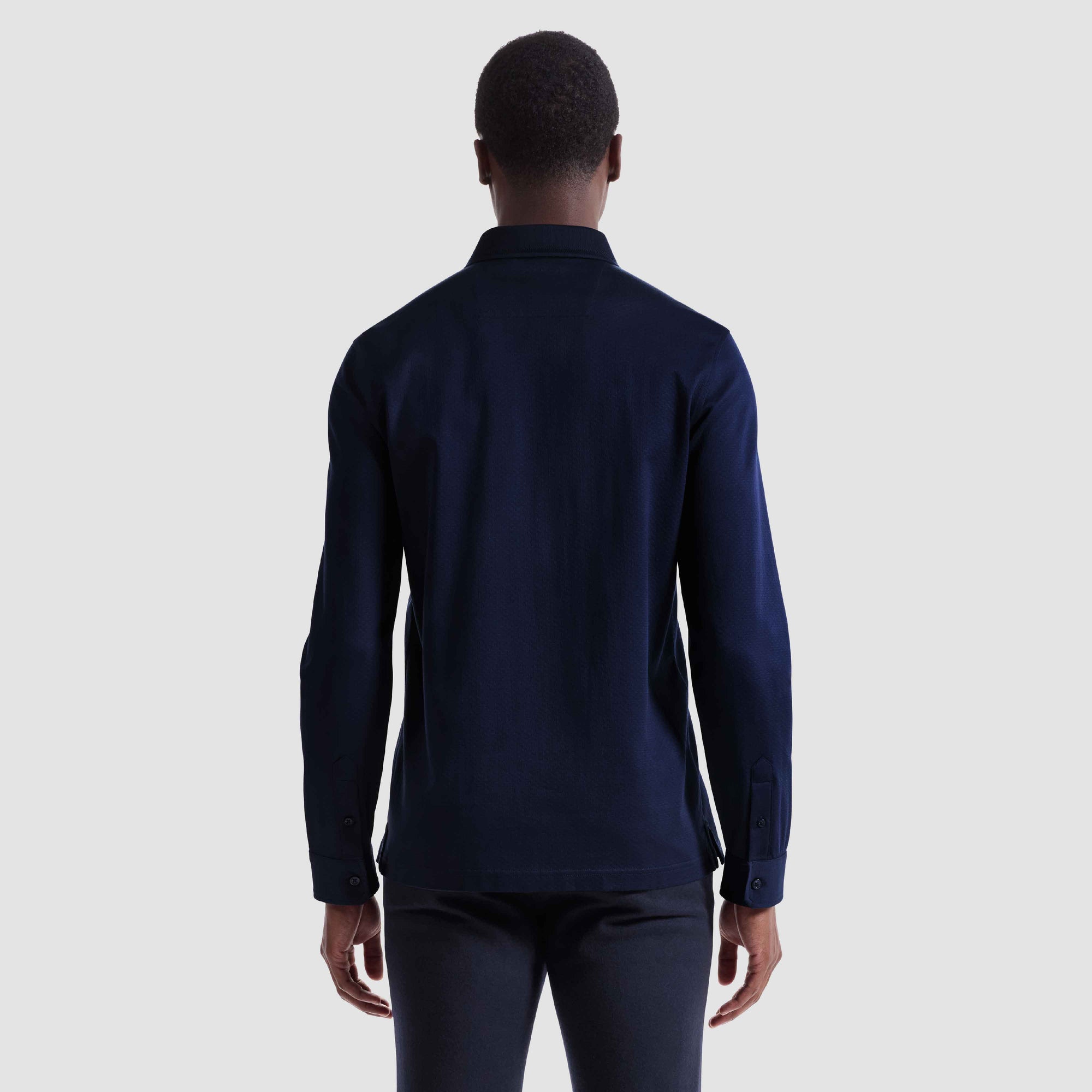 Textured Basketweave Polo