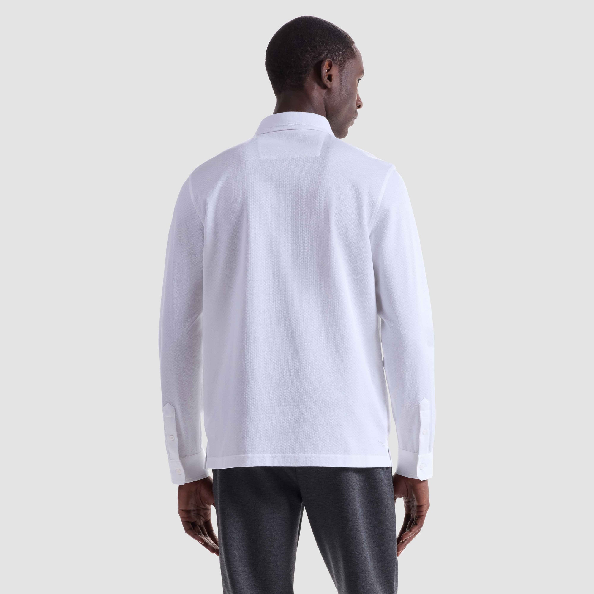 Textured Basketweave Polo