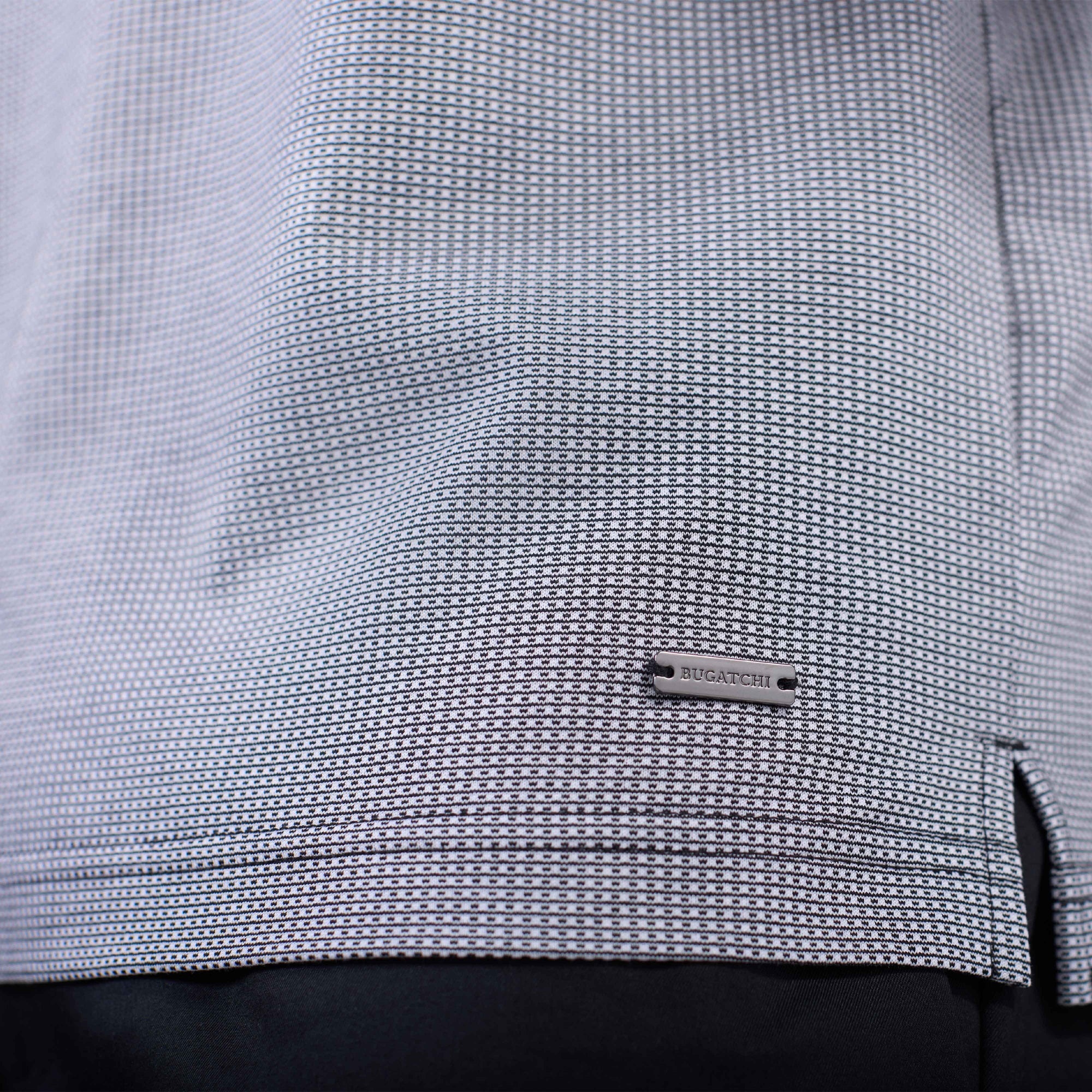 Pin Check Quarter Zip Polo
