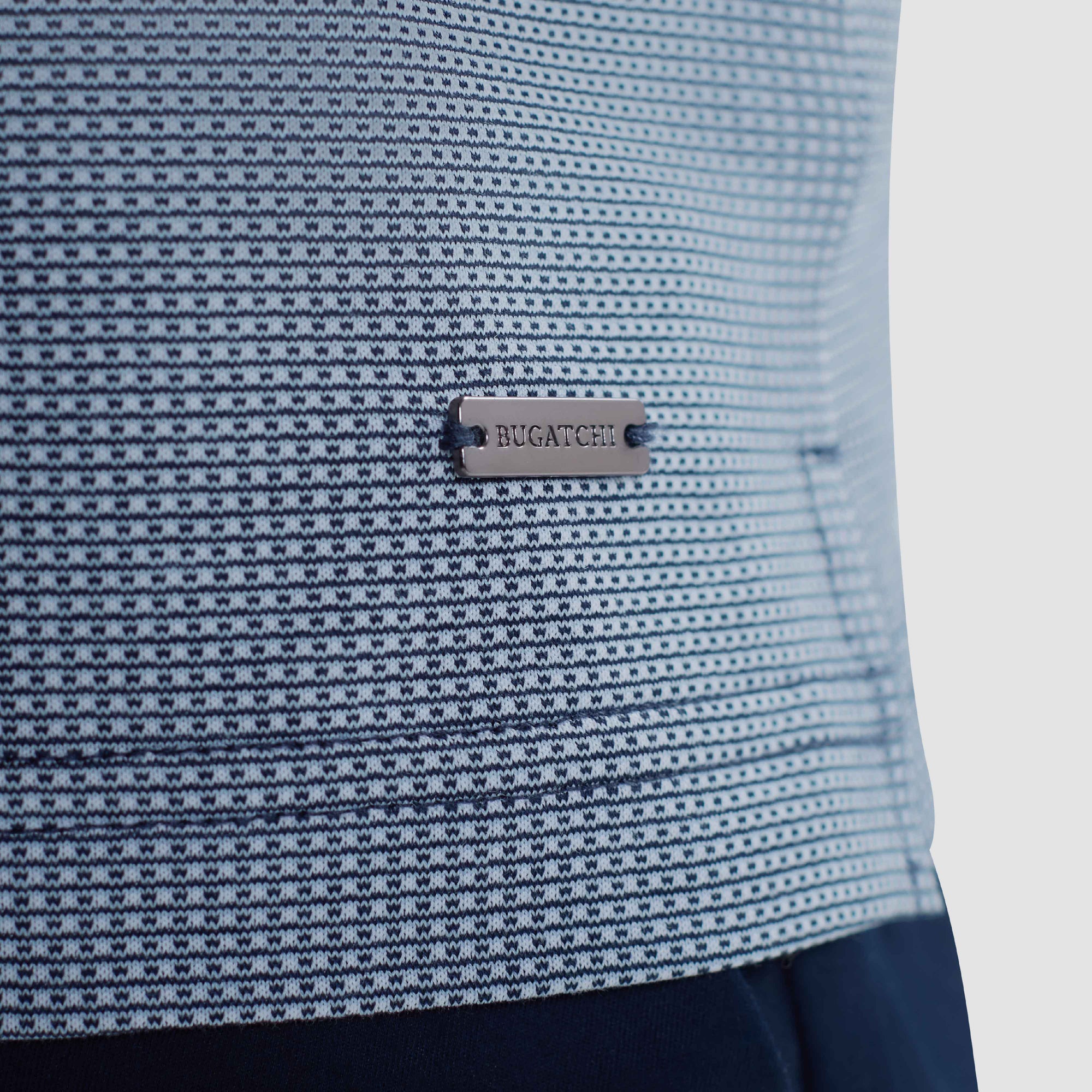 Pin Check Quarter Zip Polo