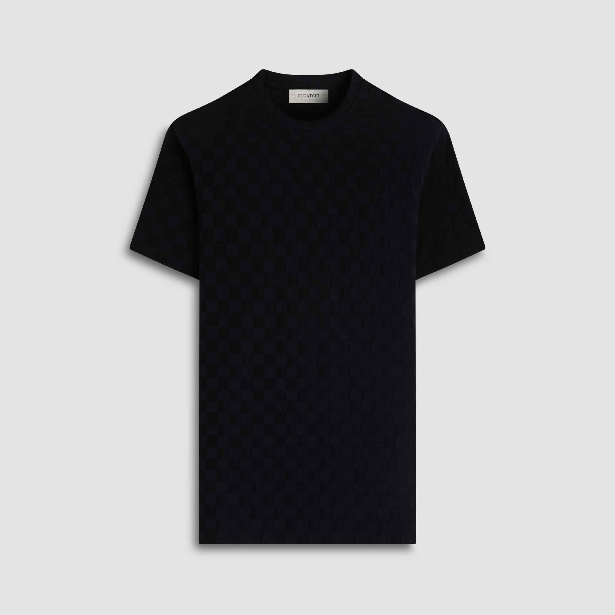 Checkerboard Cotton T-Shirt