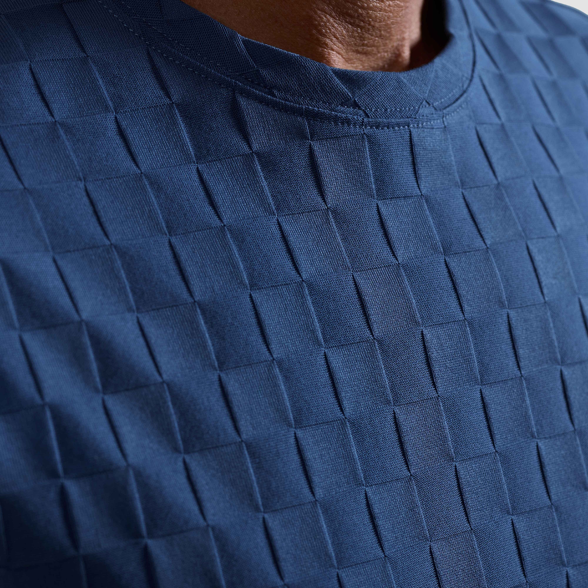 Checkerboard Cotton T-Shirt