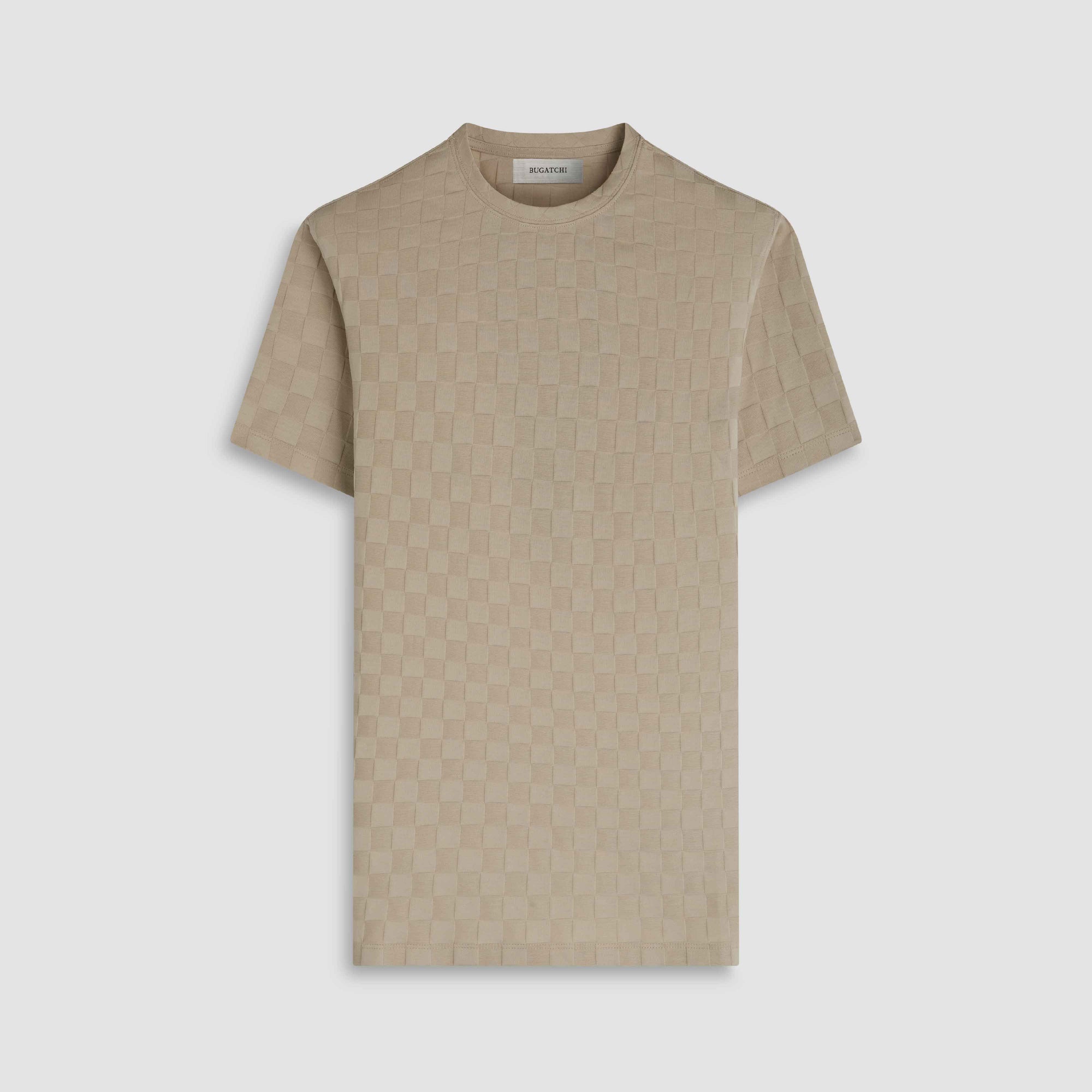 Checkerboard Cotton T-Shirt