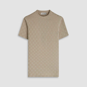 Checkerboard Cotton T-Shirt
