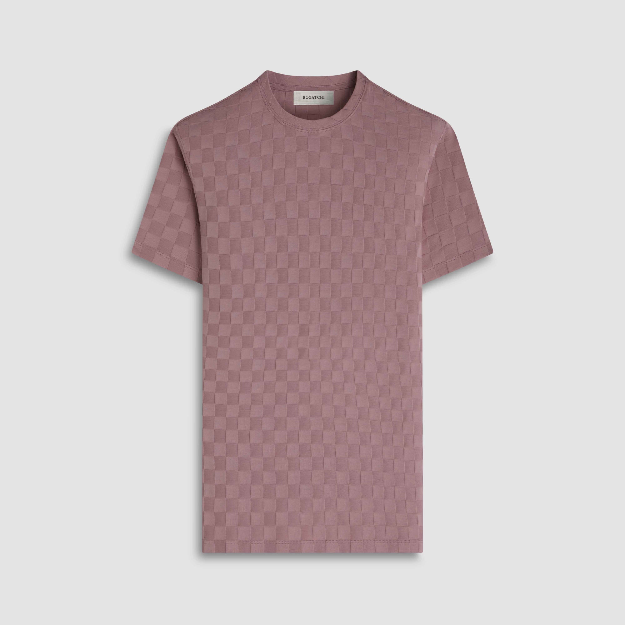 Checkerboard Cotton T-Shirt