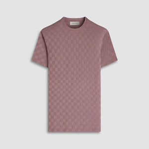Checkerboard Cotton T-Shirt