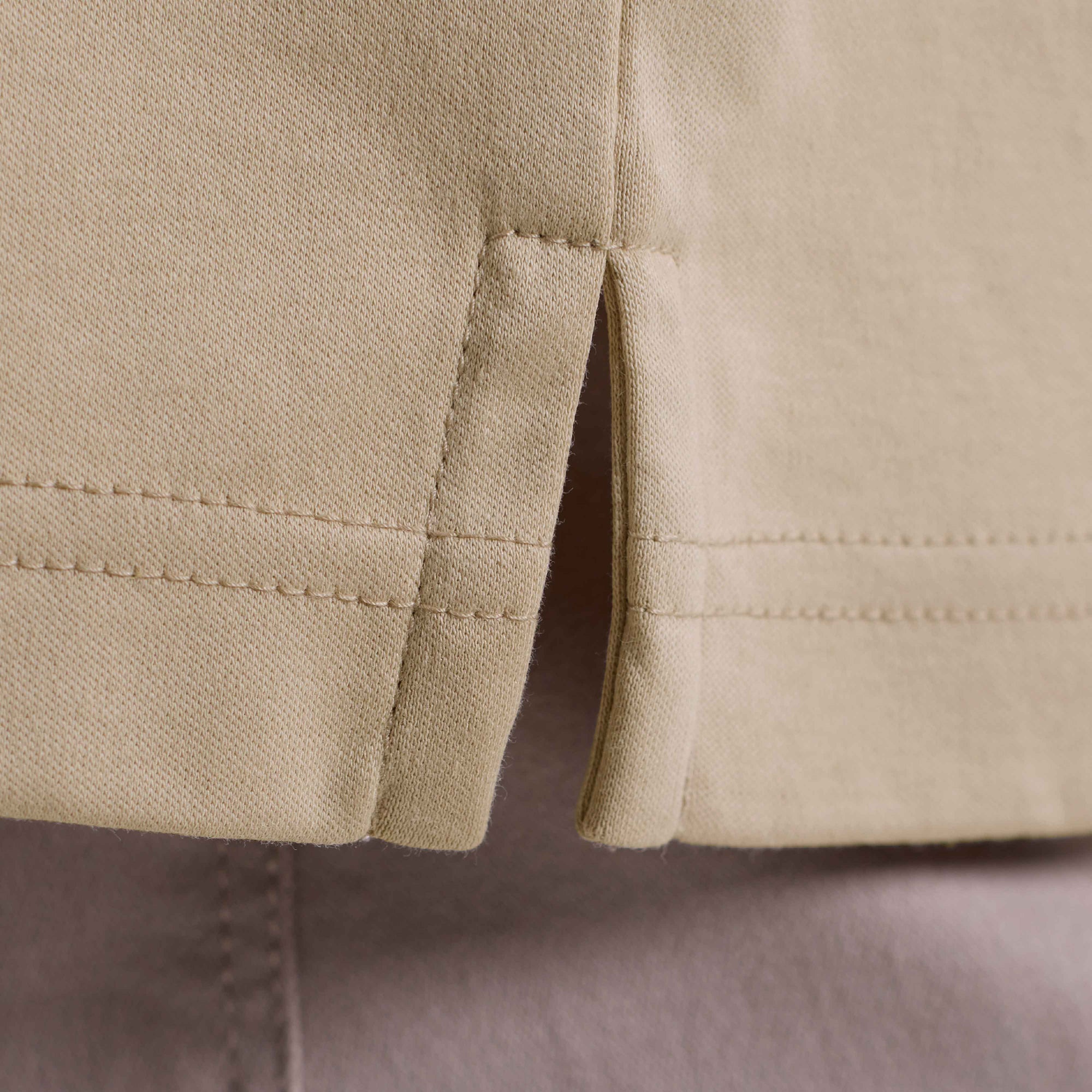 Solid Mock Neck Long Sleeve Tee