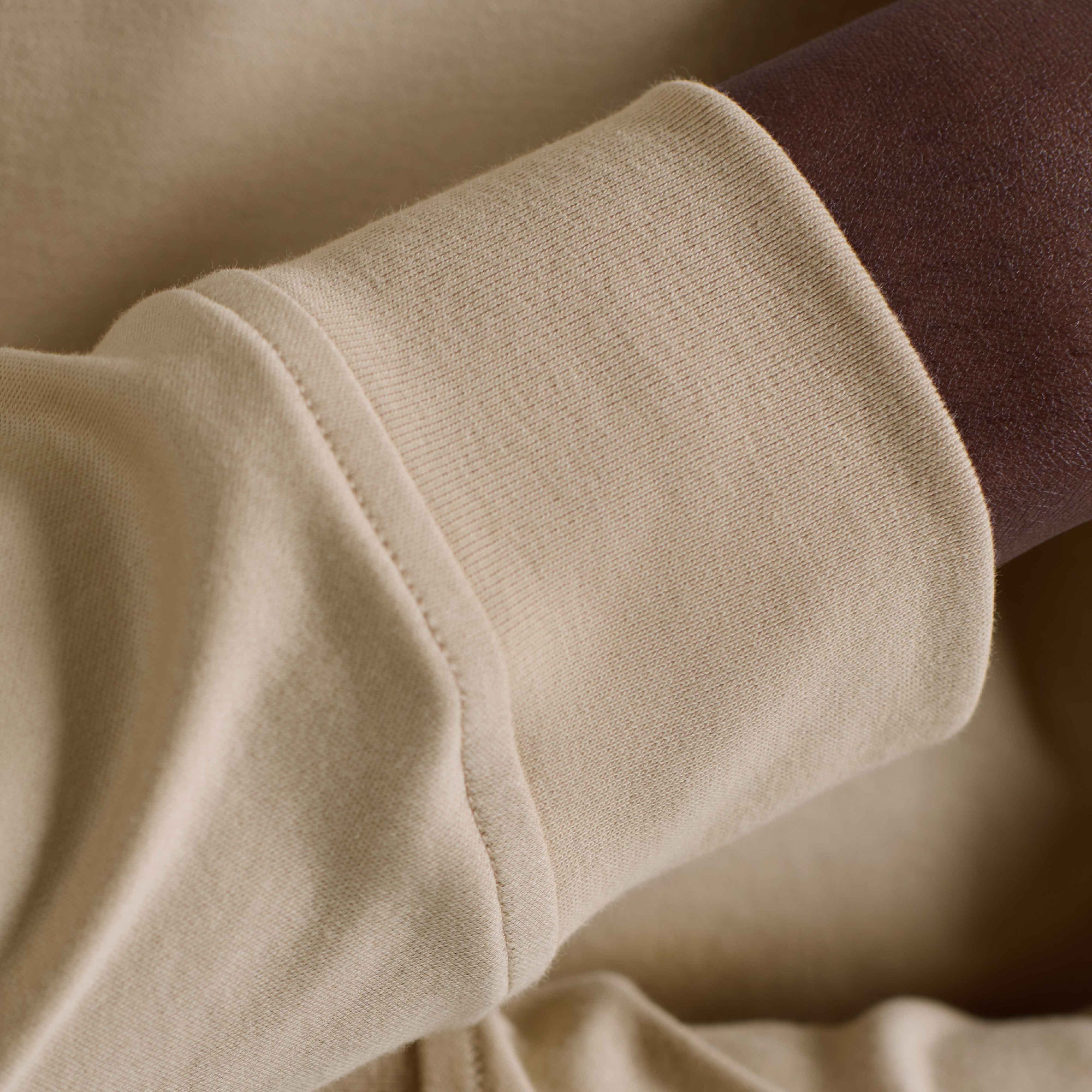 Solid Mock Neck Long Sleeve Tee