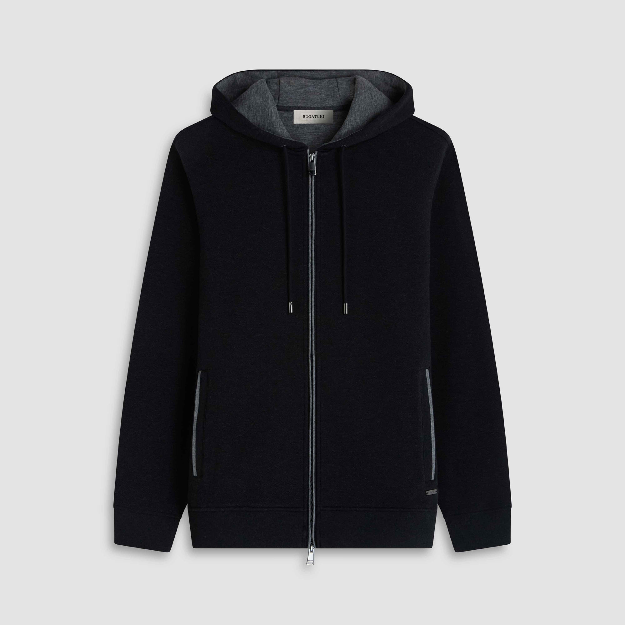 Heathered Pique Full Zip Hoodie