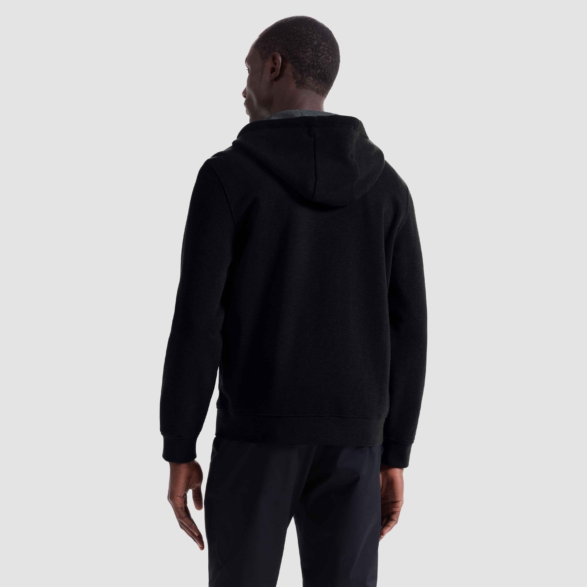 Heathered Pique Full Zip Hoodie