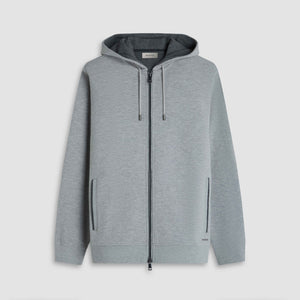 Heathered Pique Full Zip Hoodie