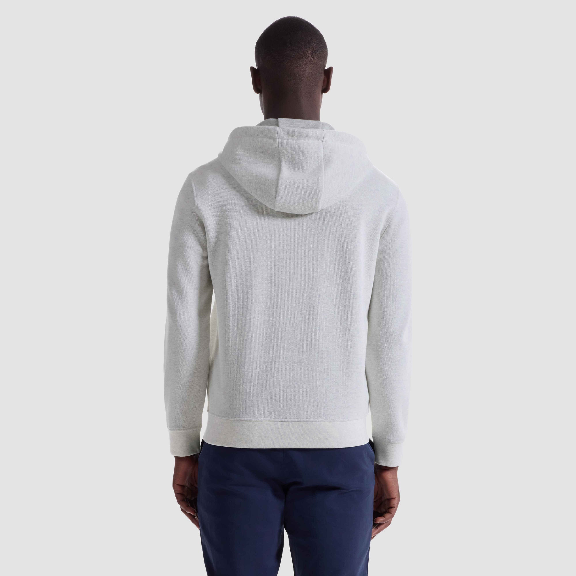 Heathered Pique Full Zip Hoodie