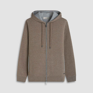 Heathered Pique Full Zip Hoodie