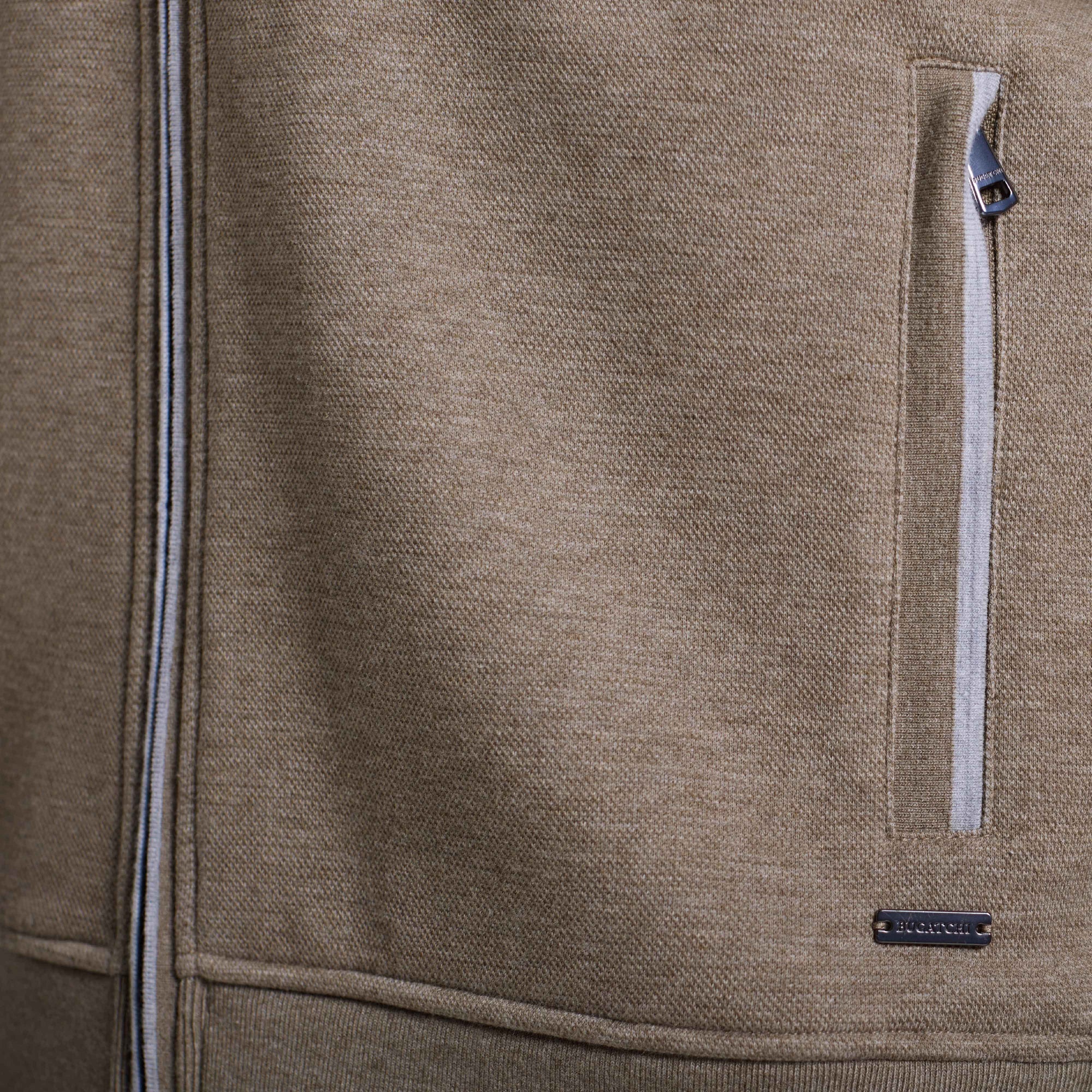 Heathered Pique Full Zip Hoodie