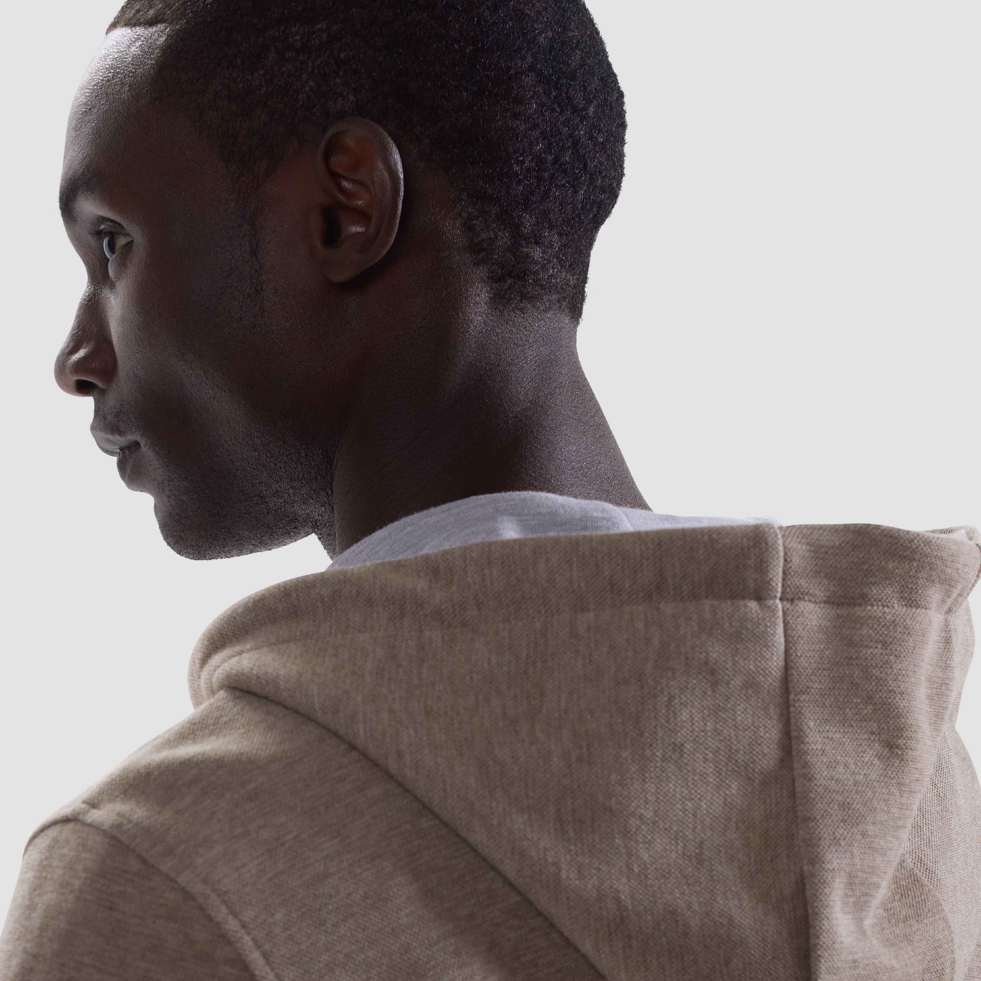 Heathered Pique Full Zip Hoodie