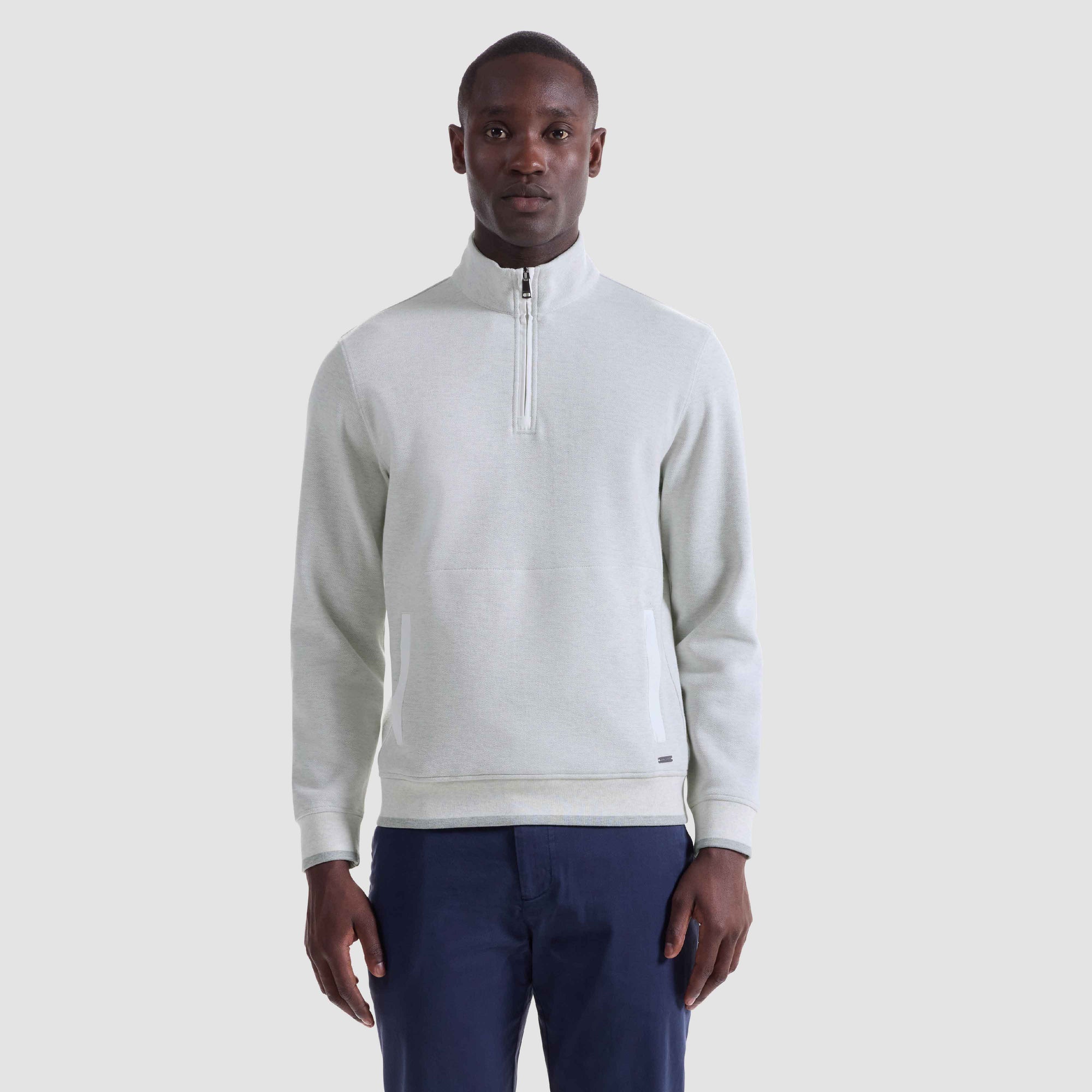 Heathered Pique Quarter Zip
