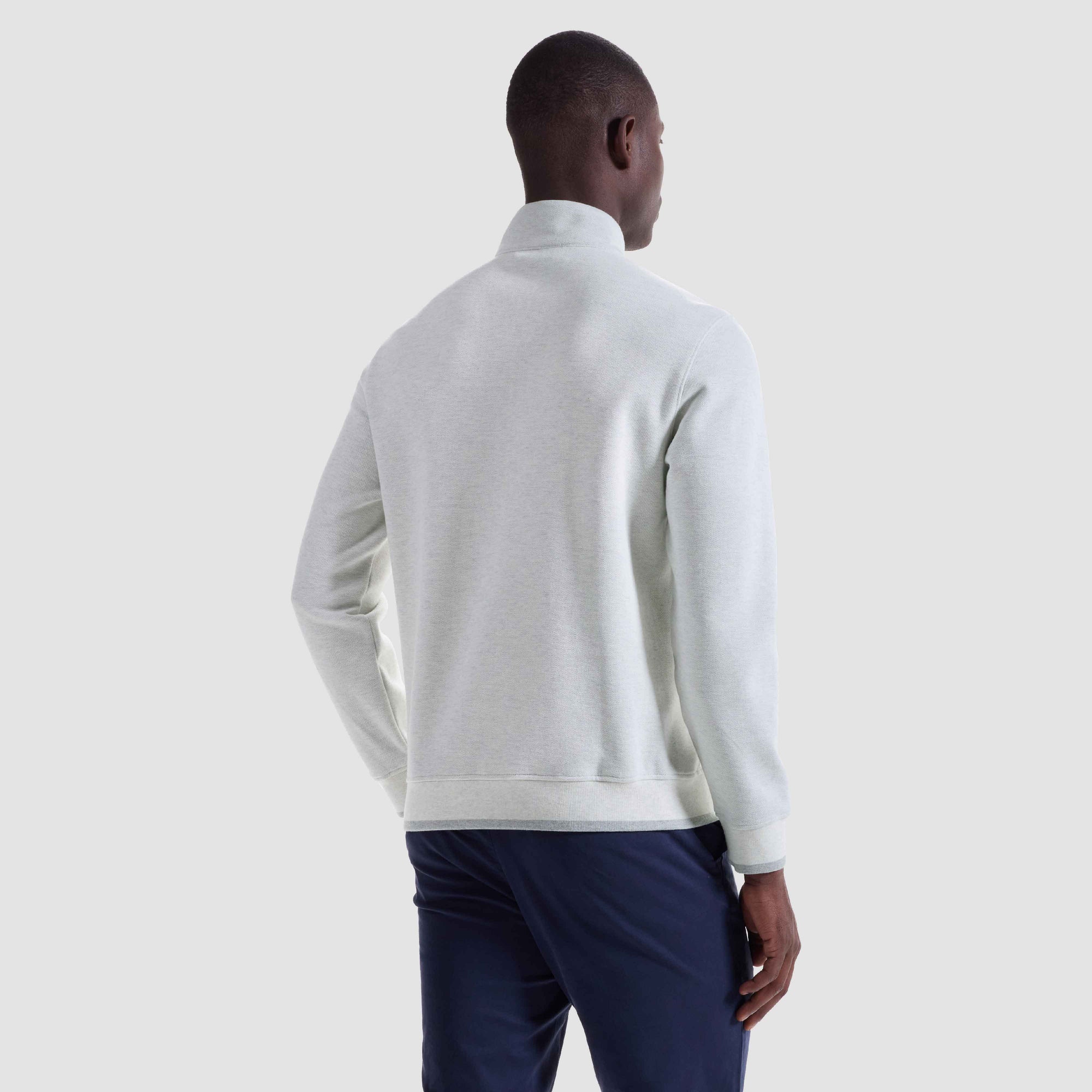 Heathered Pique Quarter Zip