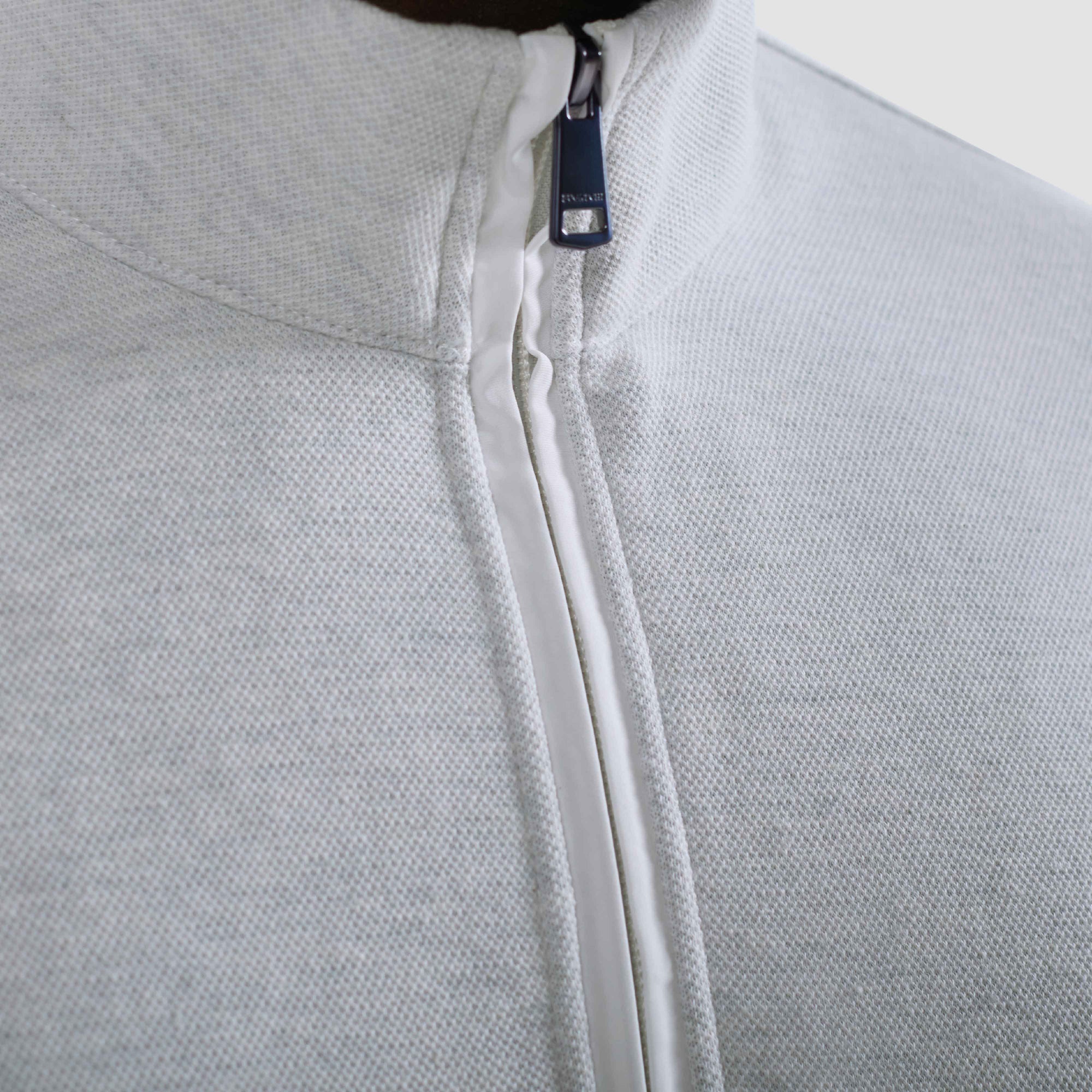 Heathered Pique Quarter Zip
