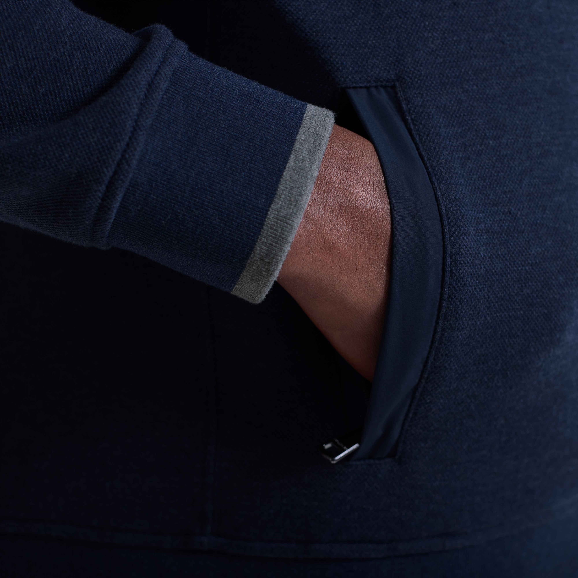 Heathered Pique Quarter Zip
