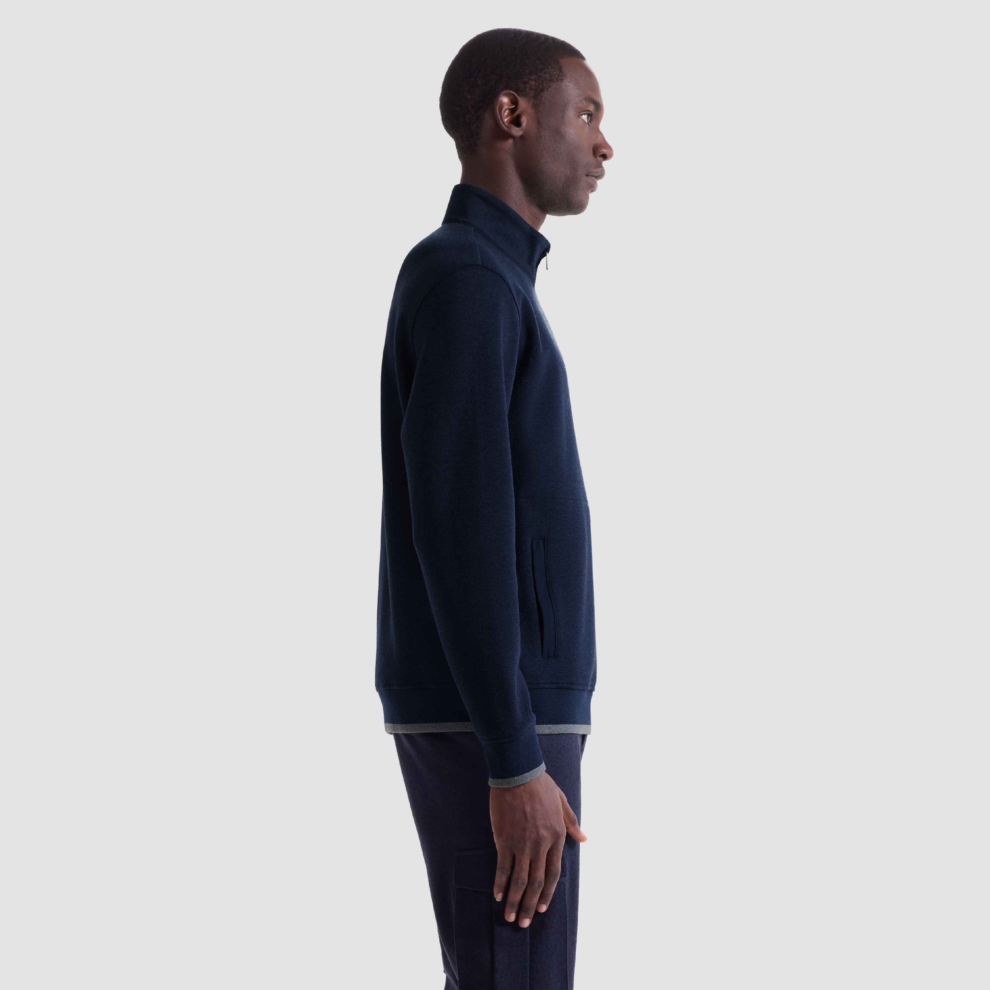 Heathered Pique Quarter Zip