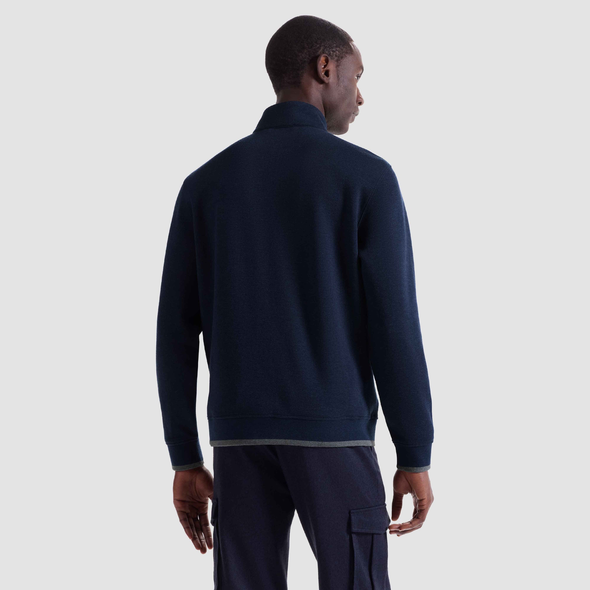 Heathered Pique Quarter Zip