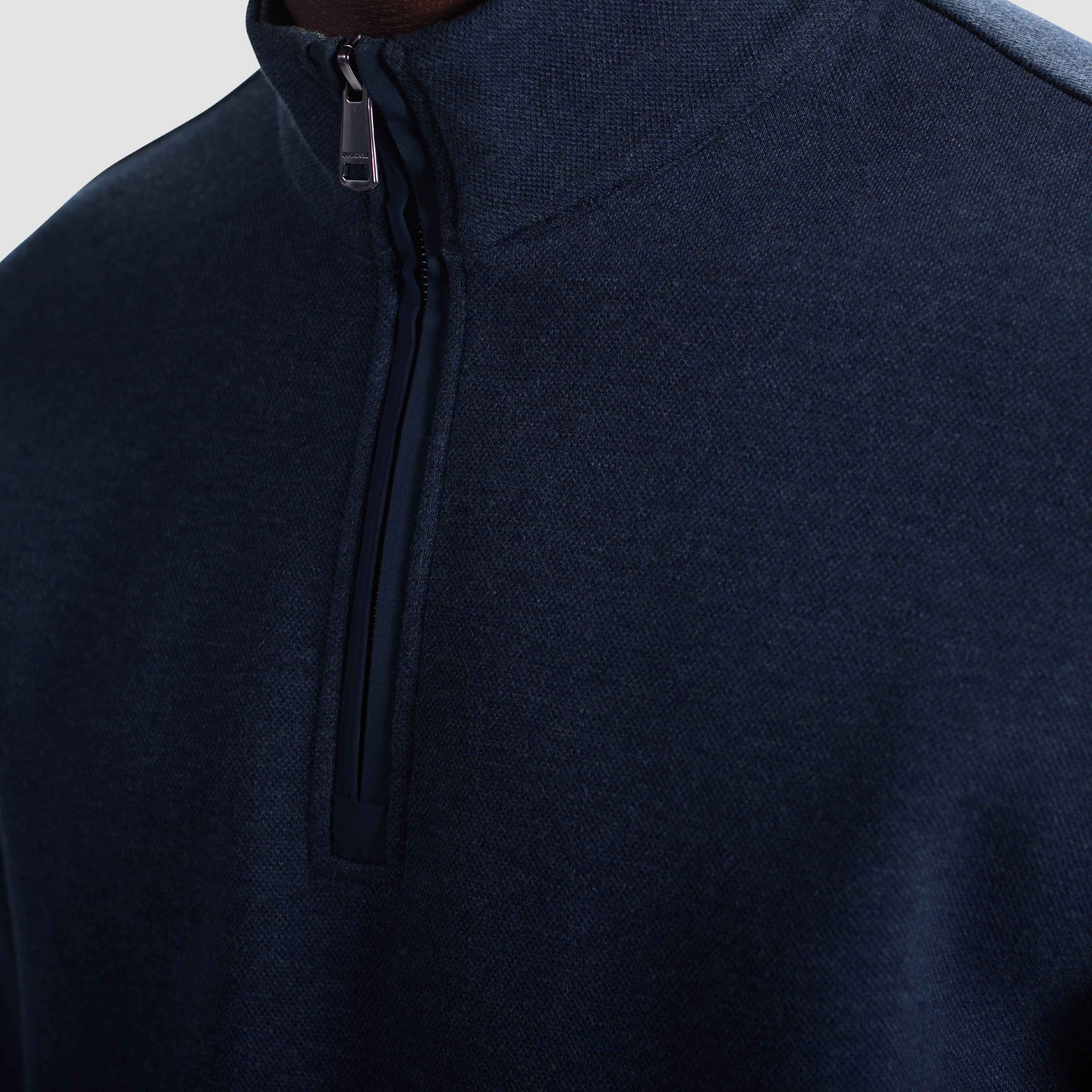 Heathered Pique Quarter Zip