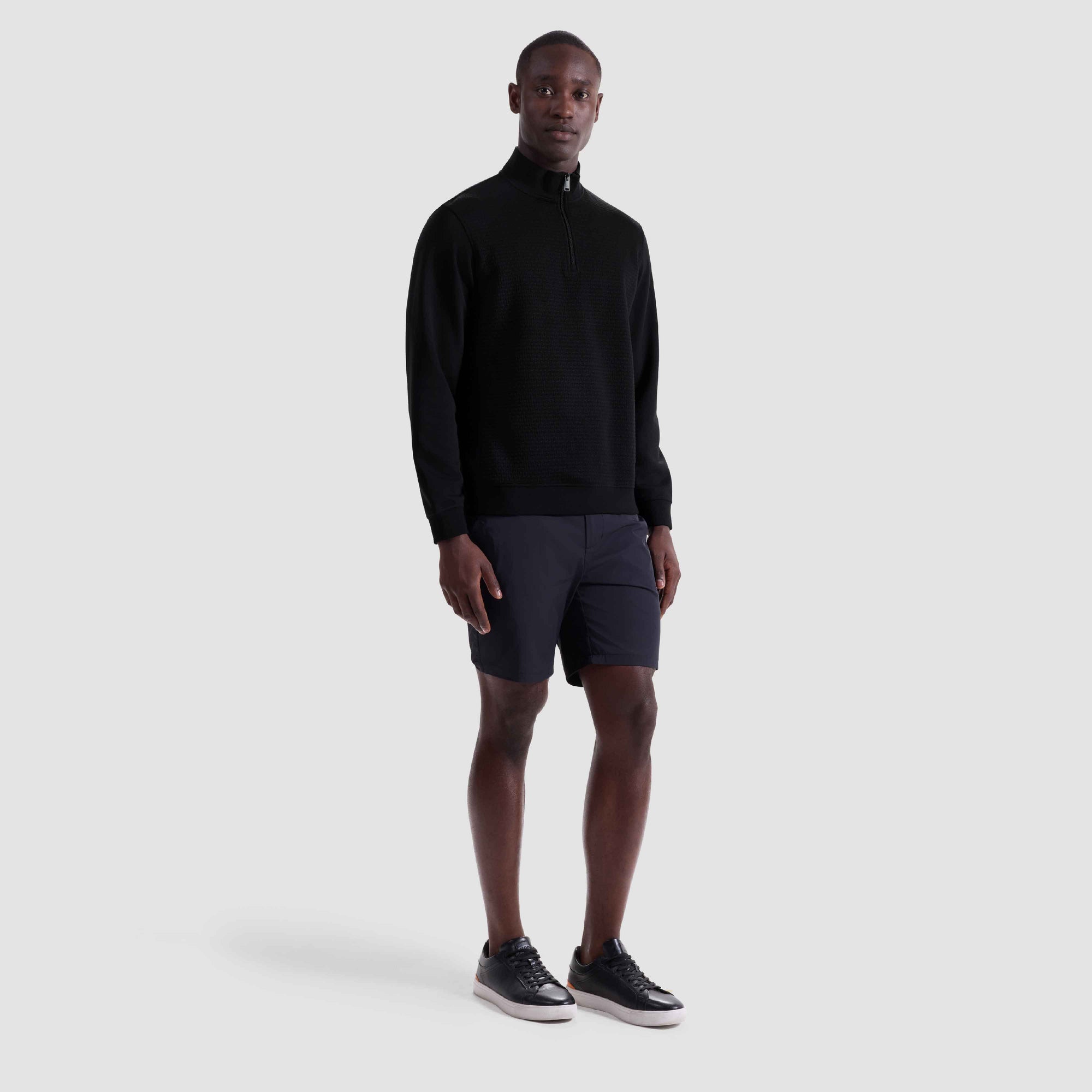 Basketweave Performance Quarter Zip
