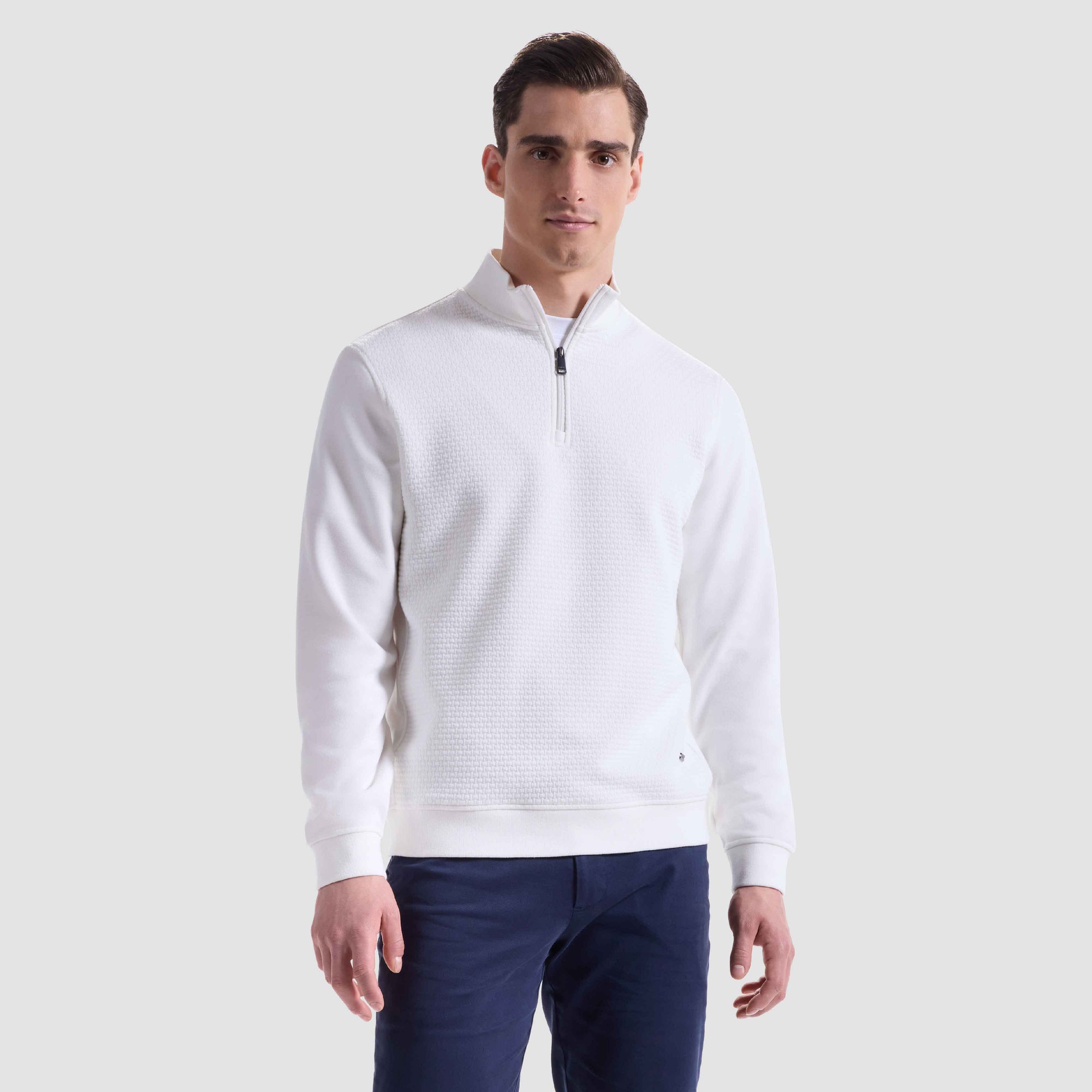 Basketweave Performance Quarter Zip