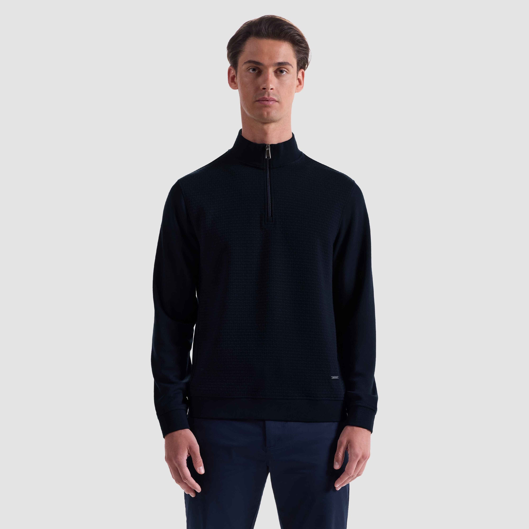Basketweave Performance Quarter Zip