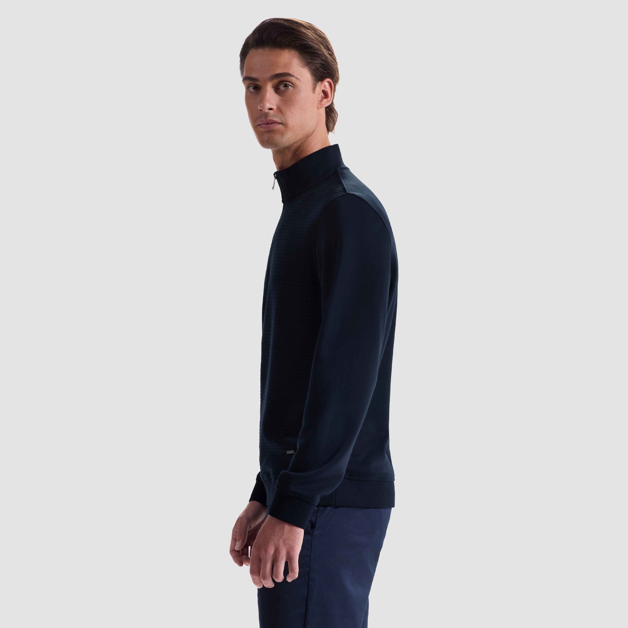 Basketweave Performance Quarter Zip