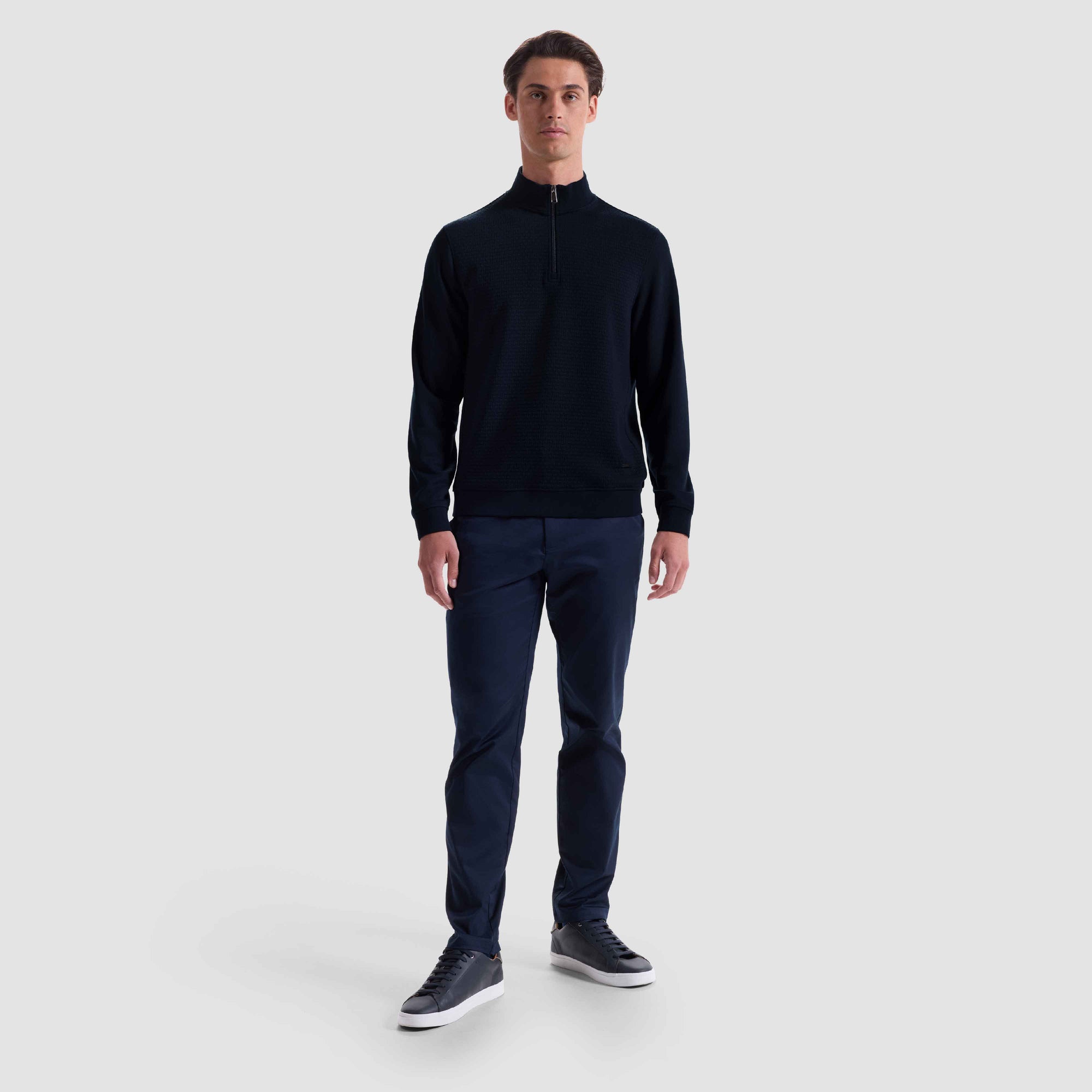 Basketweave Performance Quarter Zip