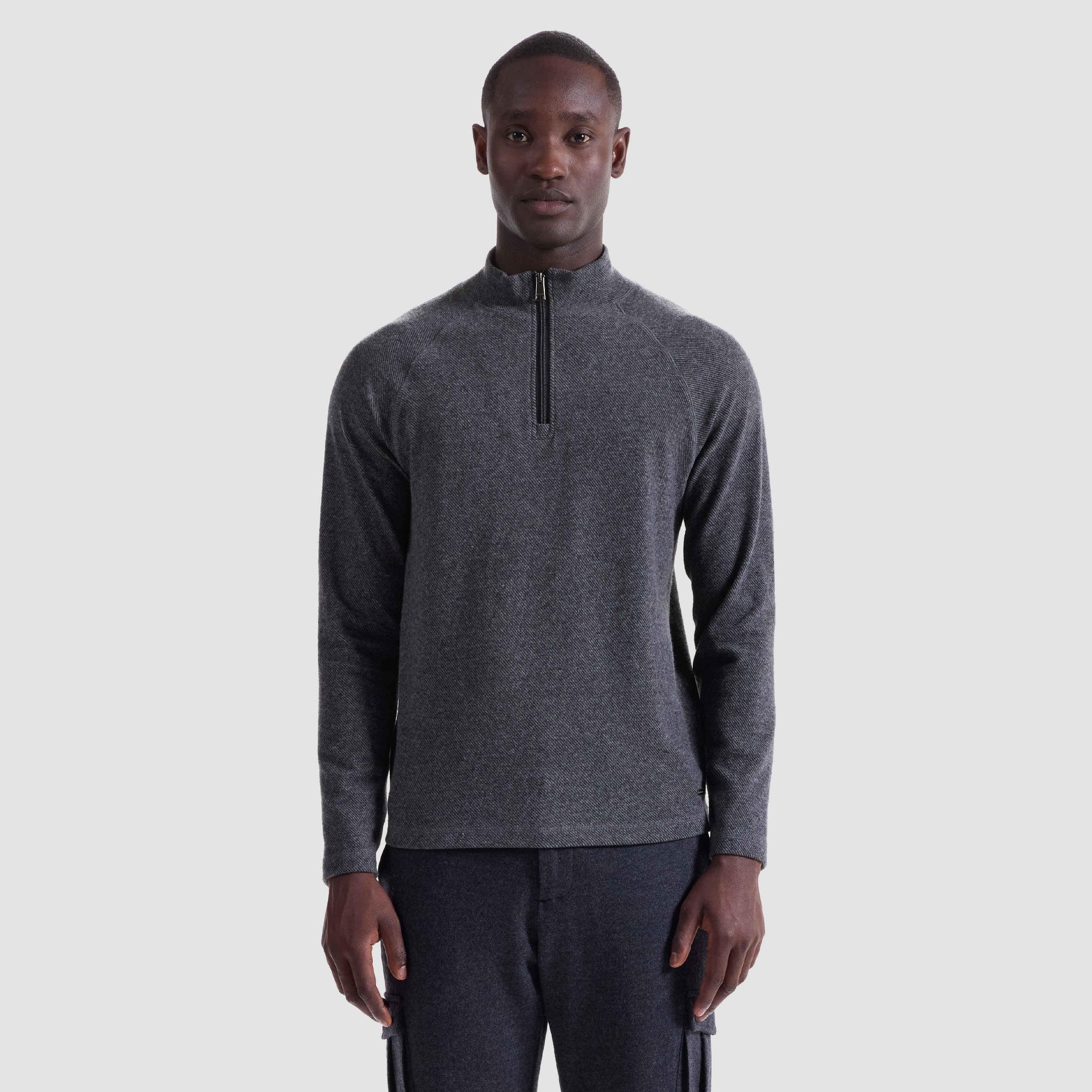 Diagonal Stripe Performance Quarter Zip