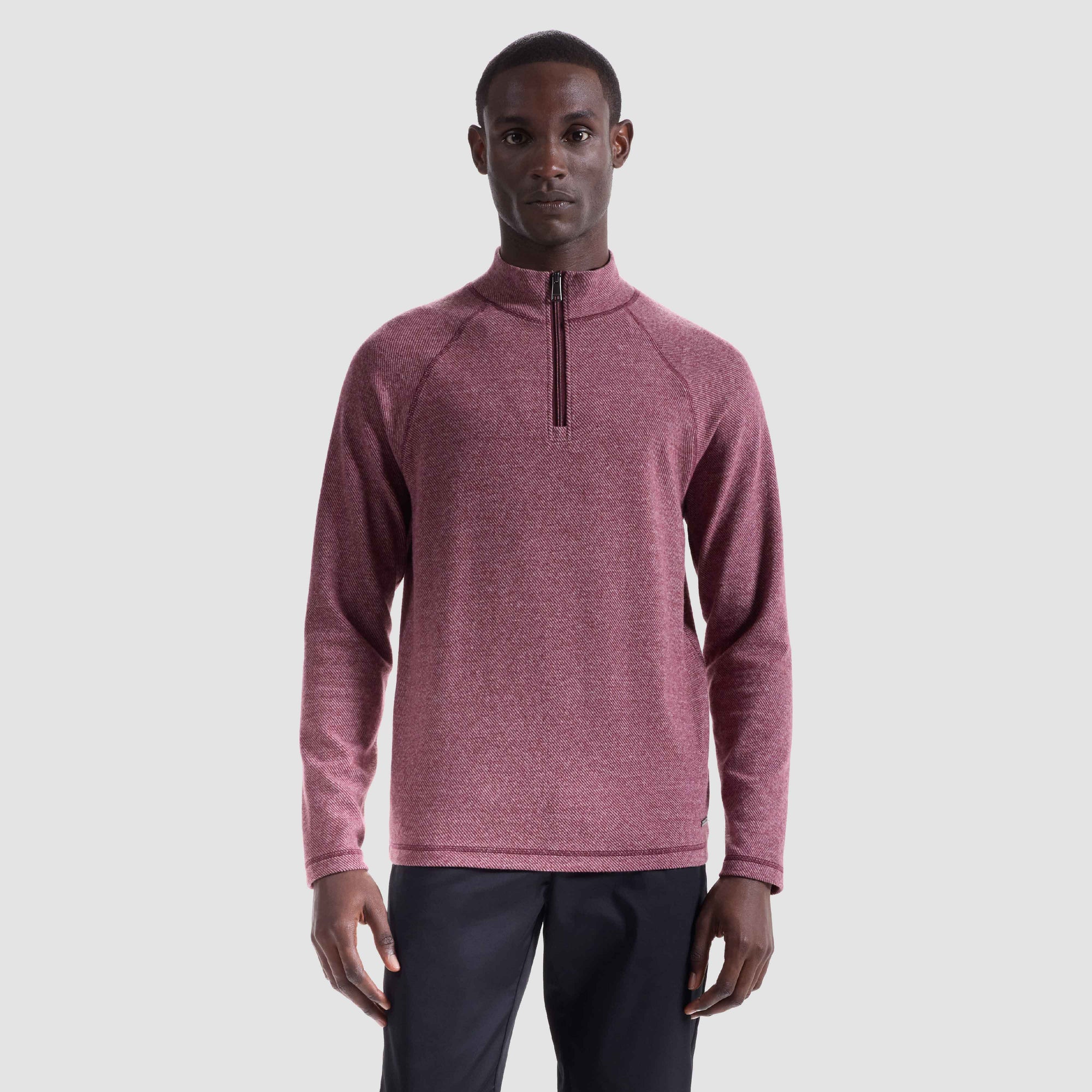 Diagonal Stripe Performance Quarter Zip