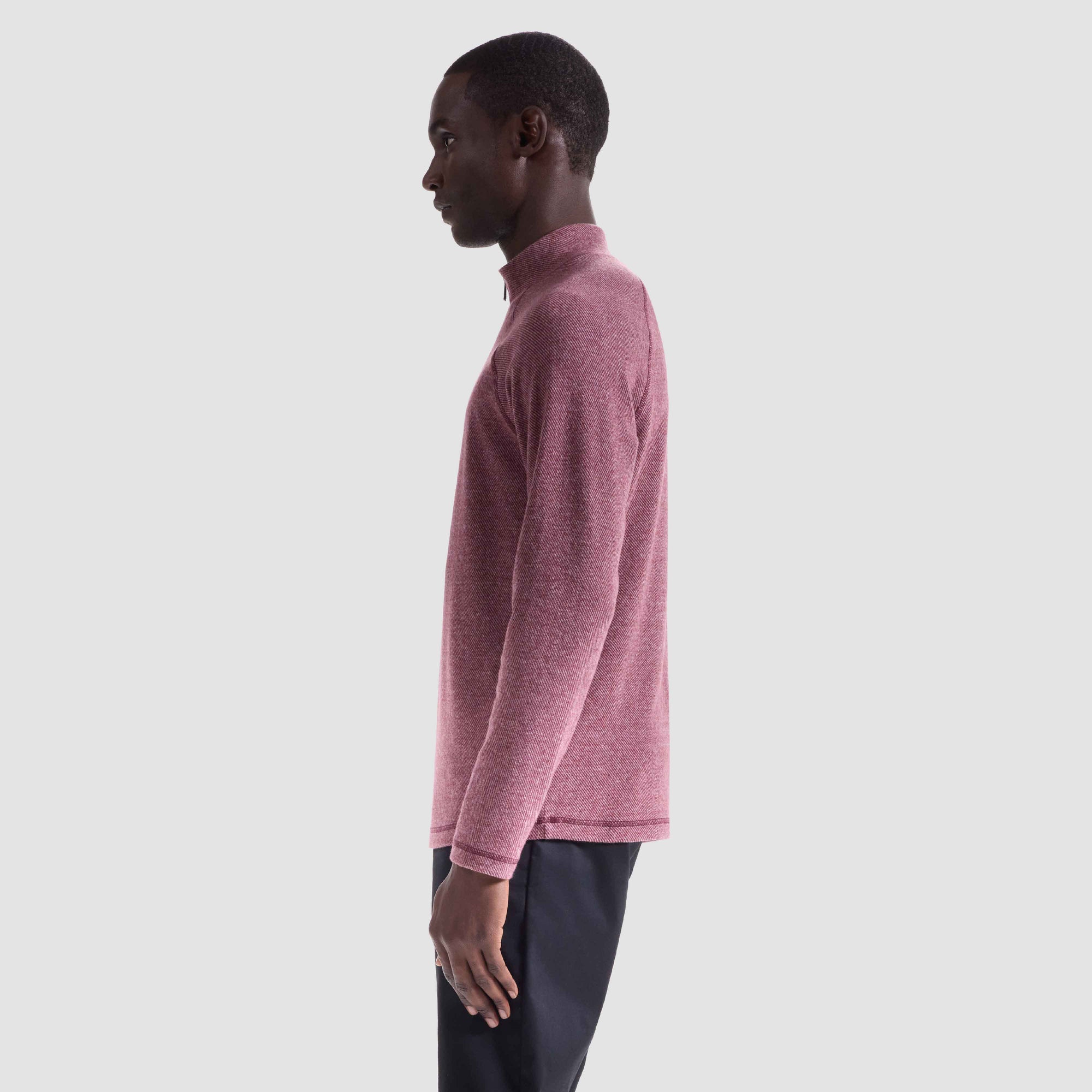 Diagonal Stripe Performance Quarter Zip