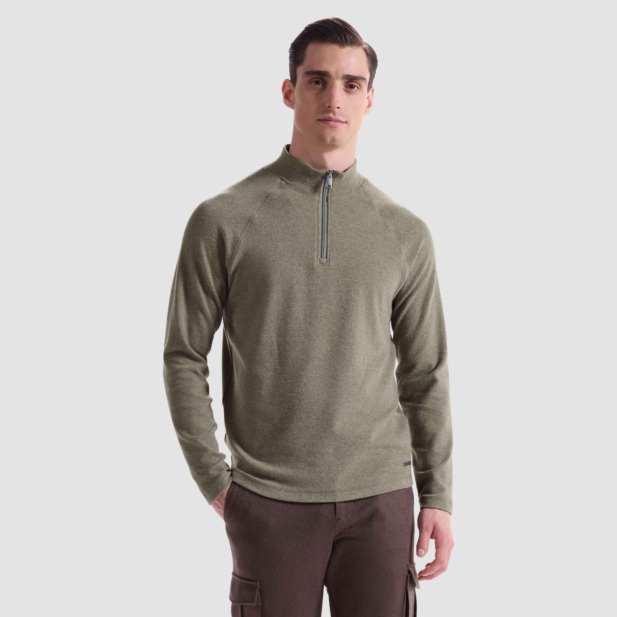 Diagonal Stripe Performance Quarter Zip