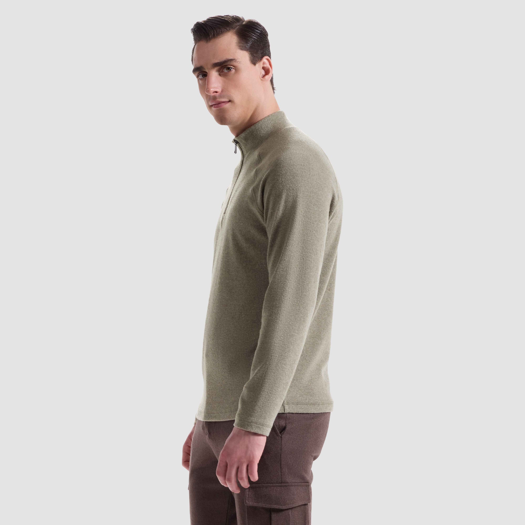 Diagonal Stripe Performance Quarter Zip