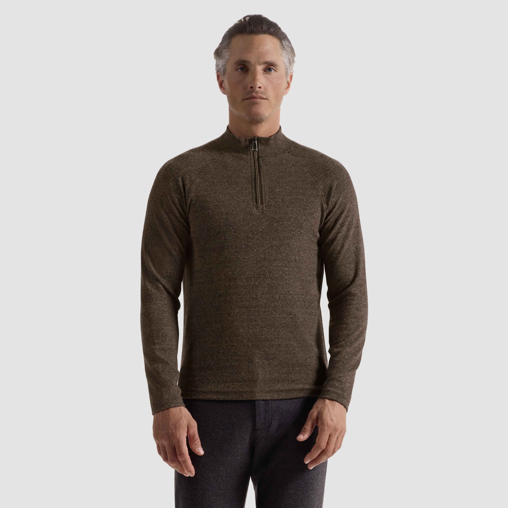 Diagonal Stripe Performance Quarter Zip