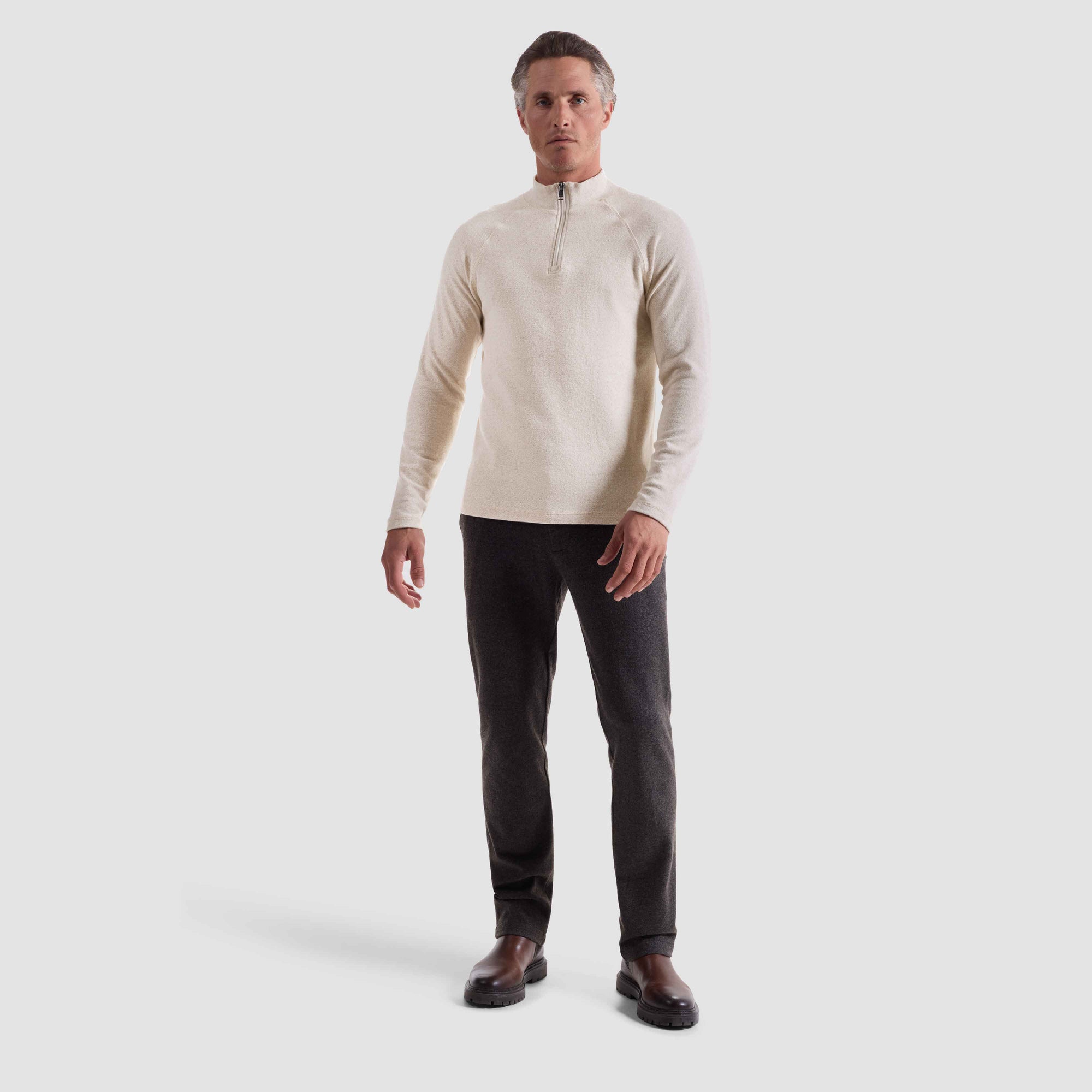 Diagonal Stripe Performance Quarter Zip