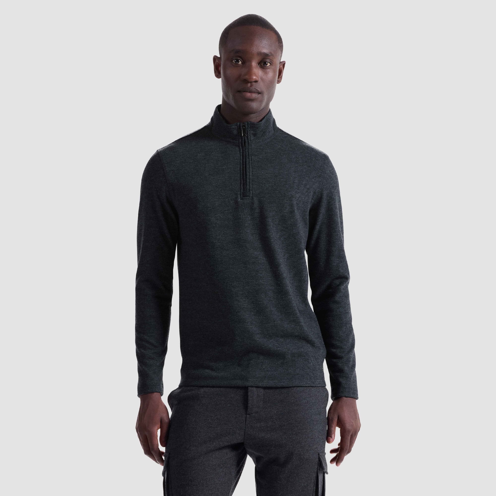 Houndstooth Performance Quarter Zip