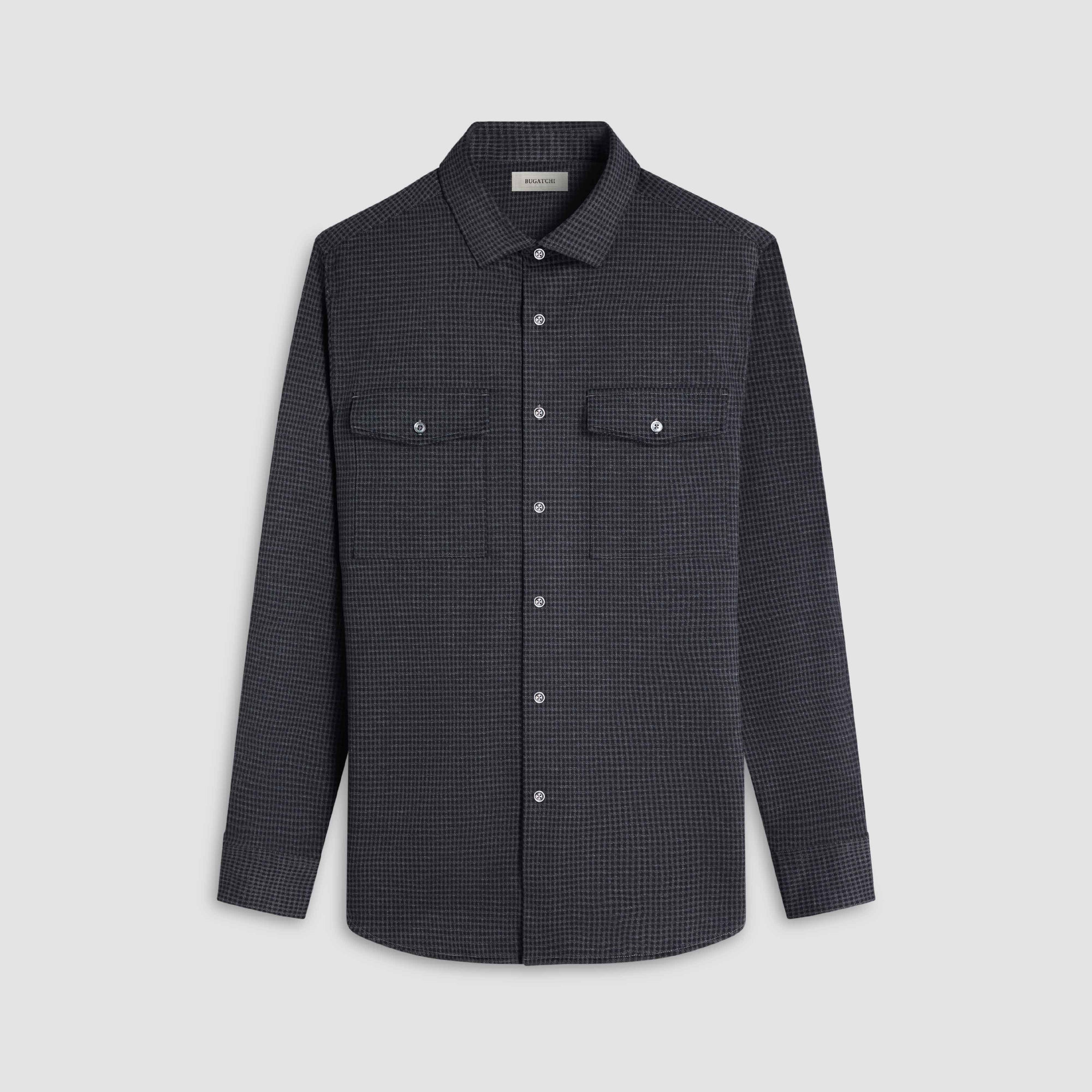 Houndstooth Knit Shirt