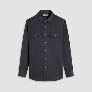 Houndstooth Knit Shirt