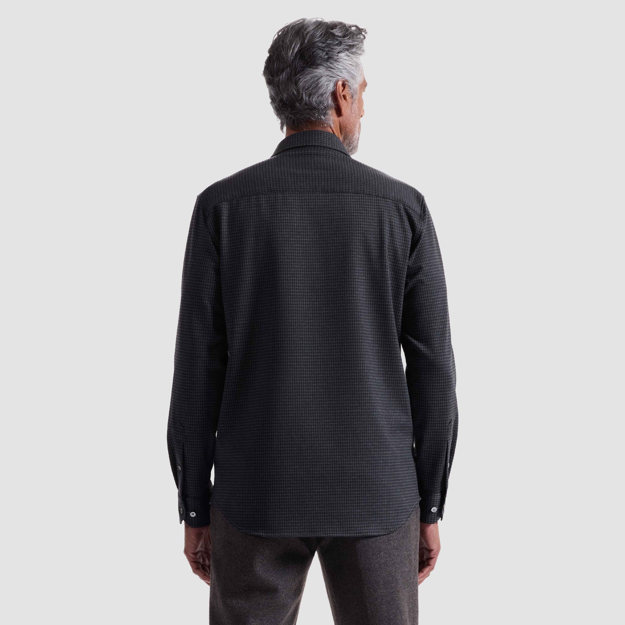 Houndstooth Knit Shirt