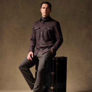 Houndstooth Knit Shirt