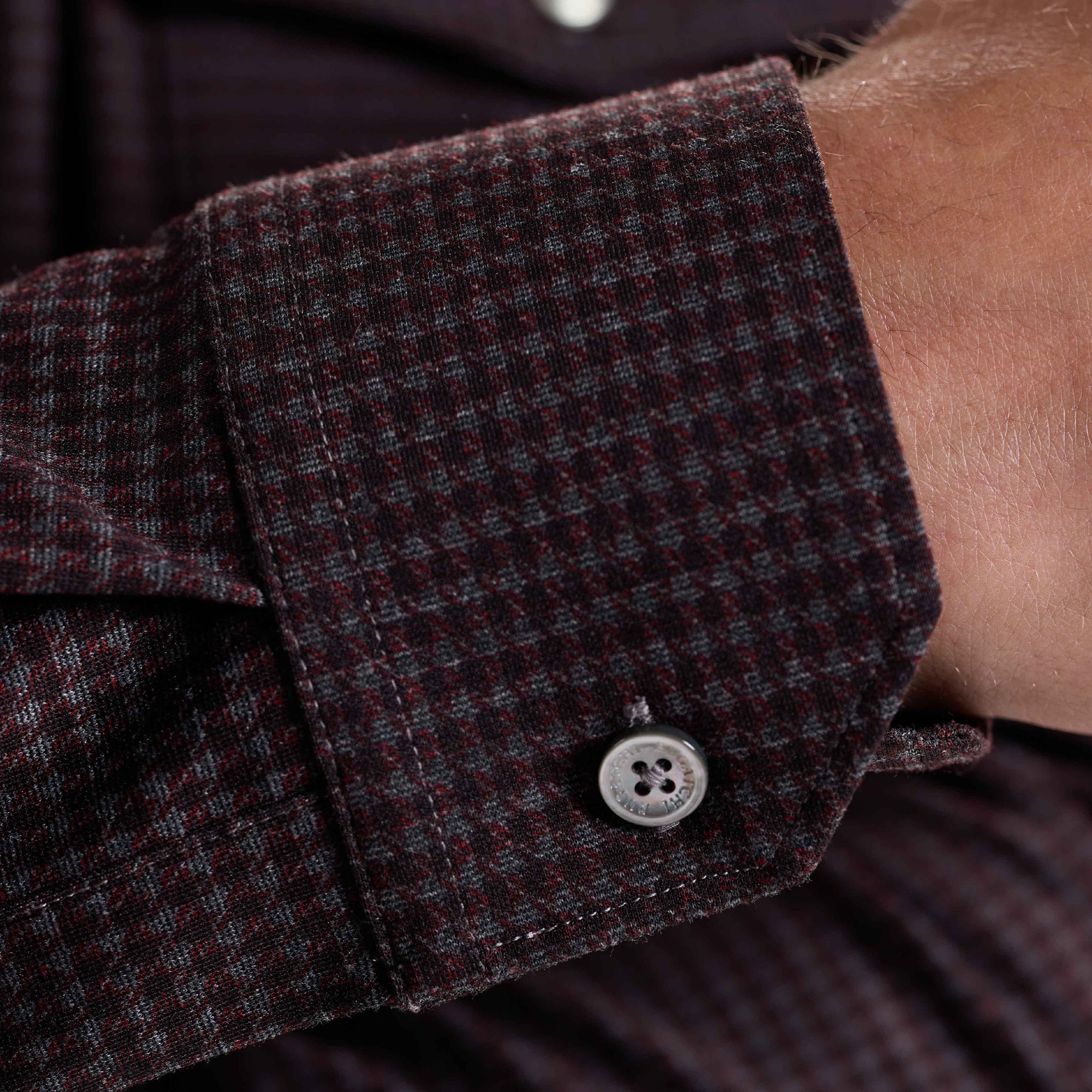 Houndstooth Knit Shirt