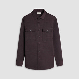 Houndstooth Knit Shirt