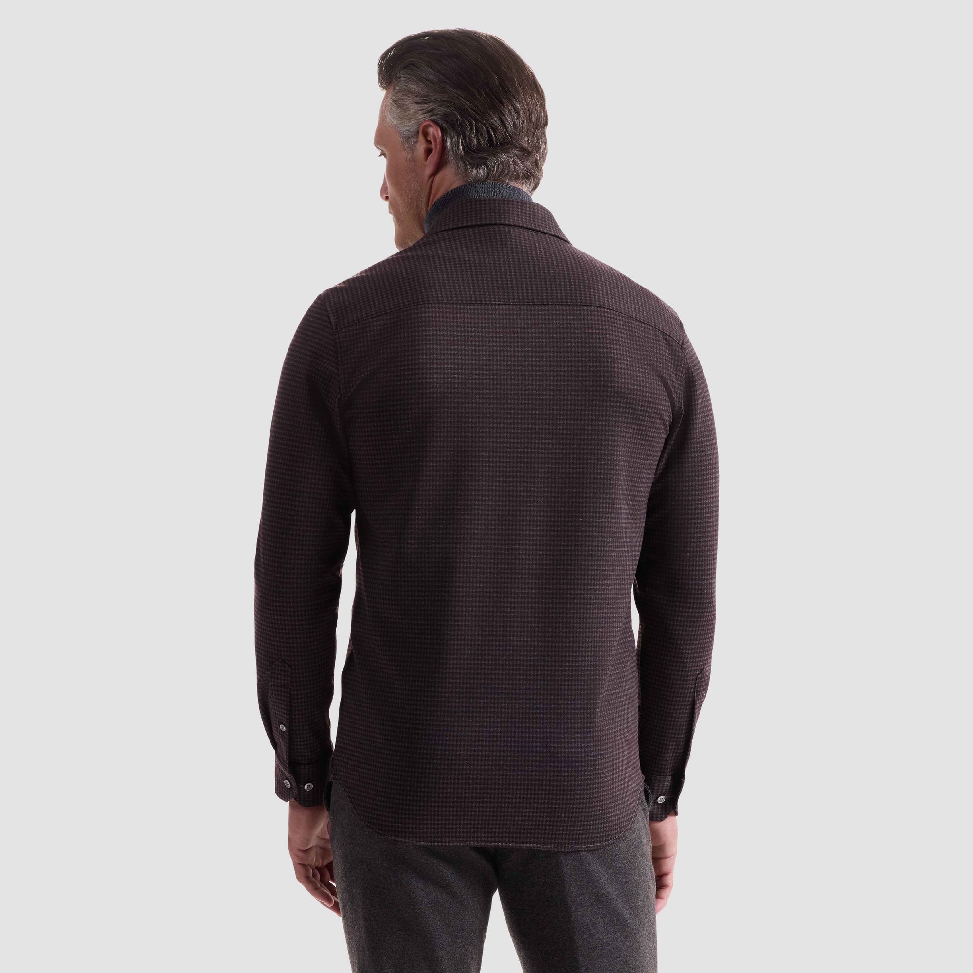 Houndstooth Knit Shirt