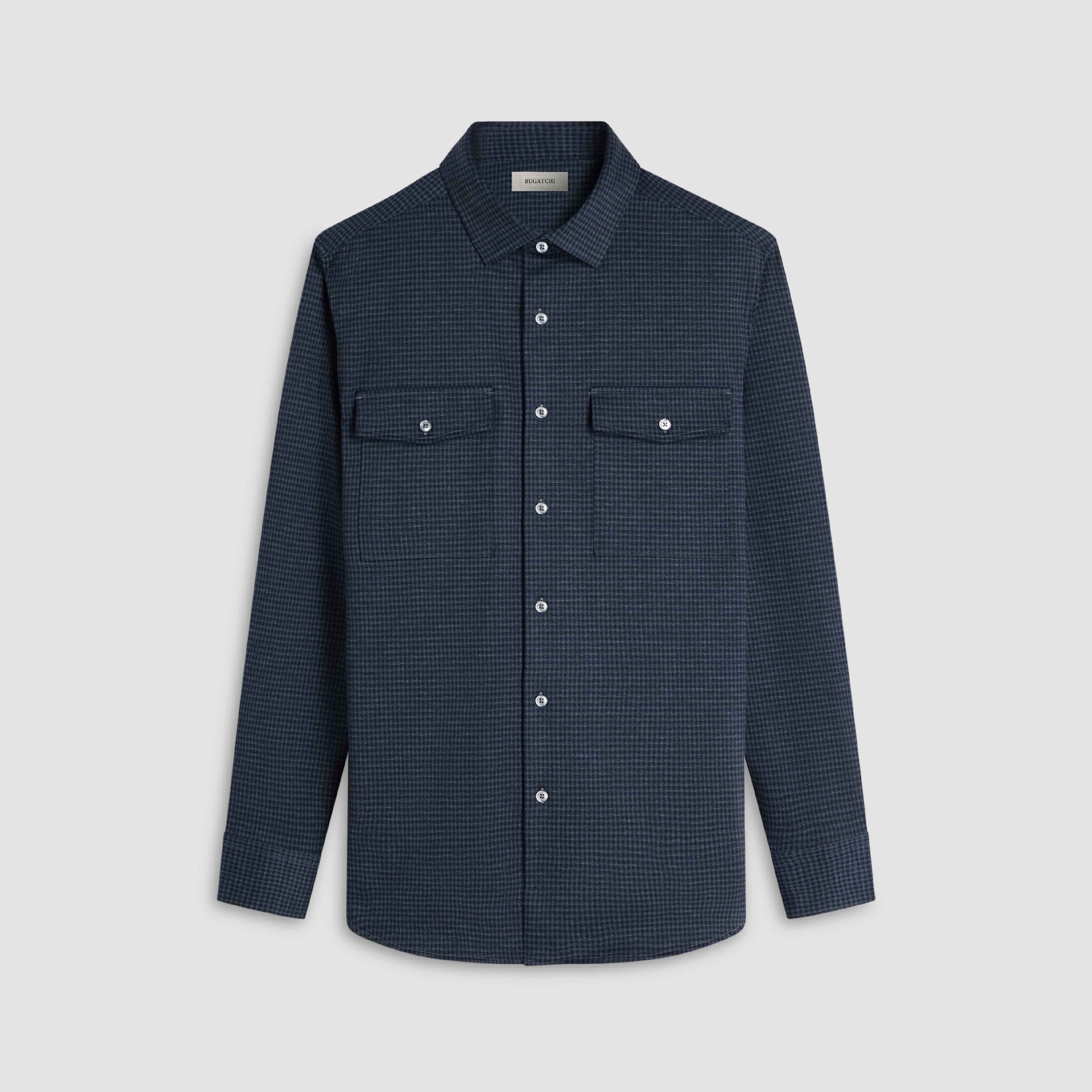 Houndstooth Knit Shirt